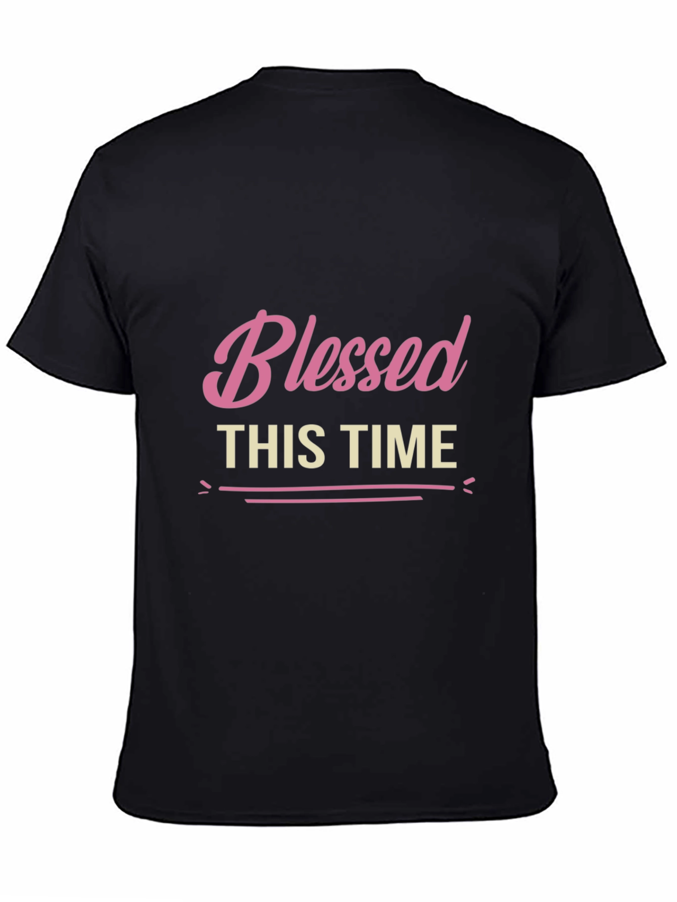 Blessed This Time Black Graphic Tee