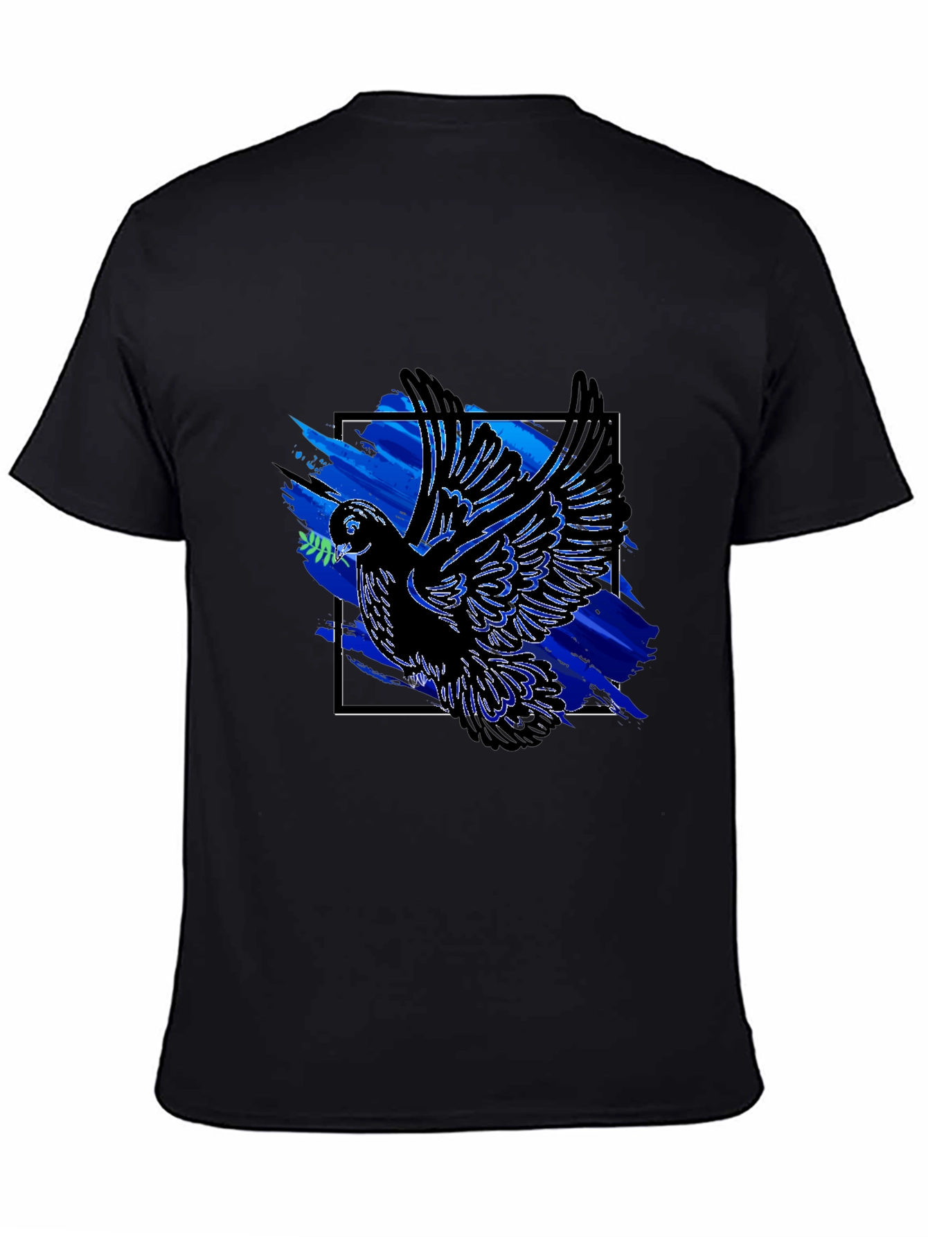 Peace Dove Graphic Tee - Mens Black T-Shirt