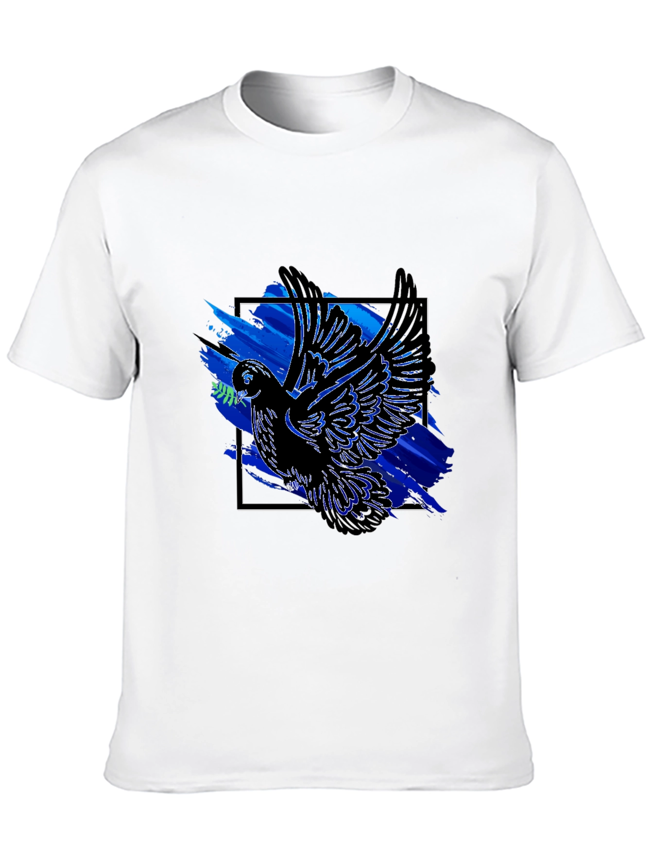 Peace Dove Graphic Tee - Mens Black T-Shirt