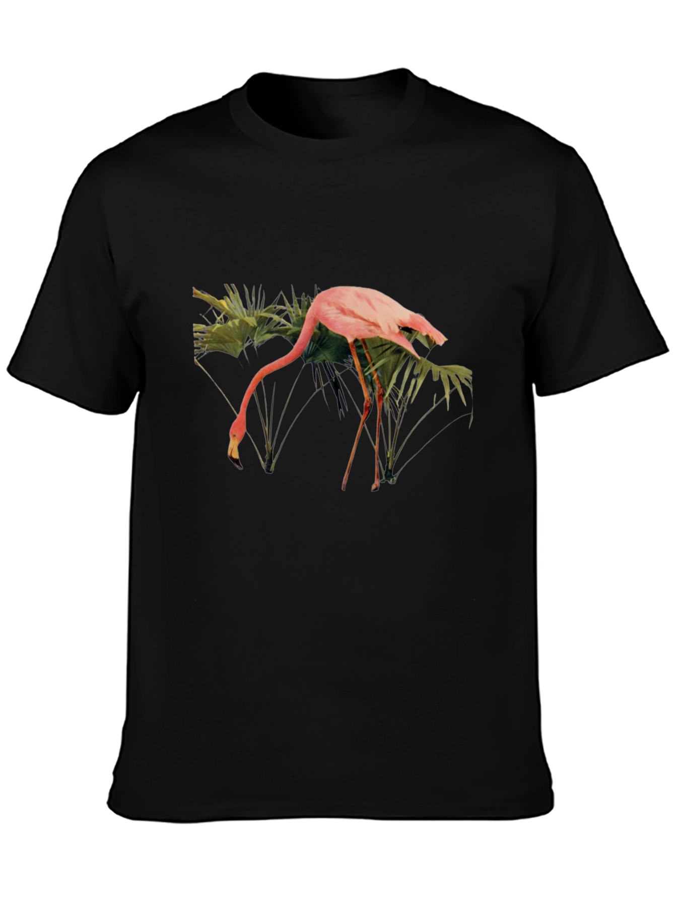 Flamingo Graphic T-Shirt - Tropical Bird Tee