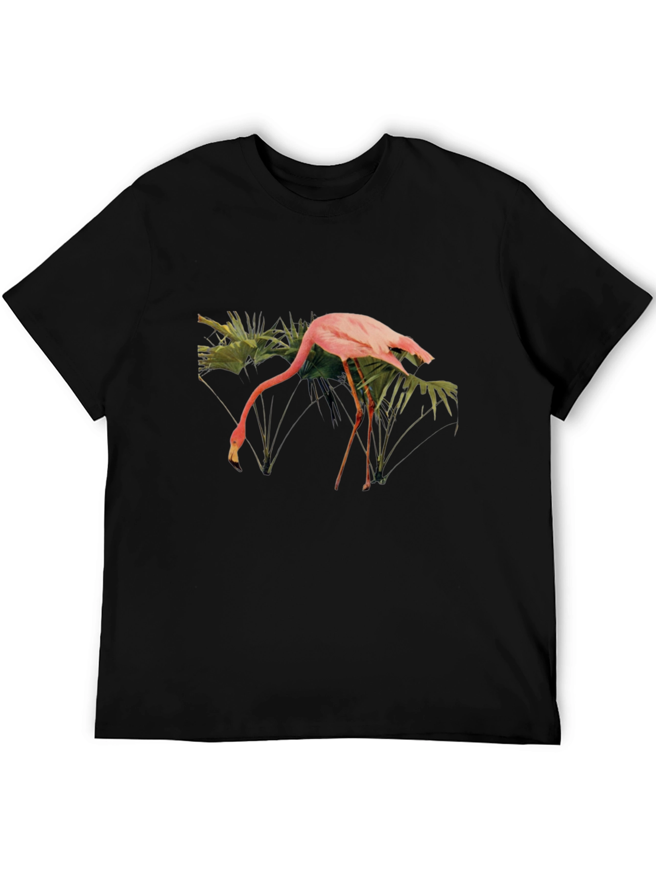 Flamingo Graphic T-Shirt - Tropical Bird Tee
