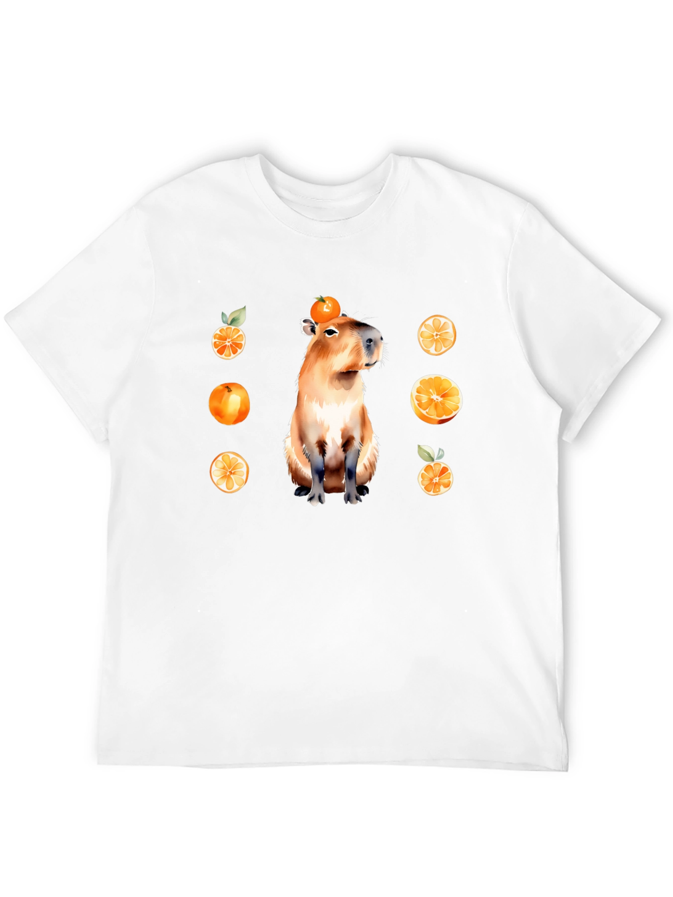 Capybara Orange T-Shirt - Unique Graphic Tee