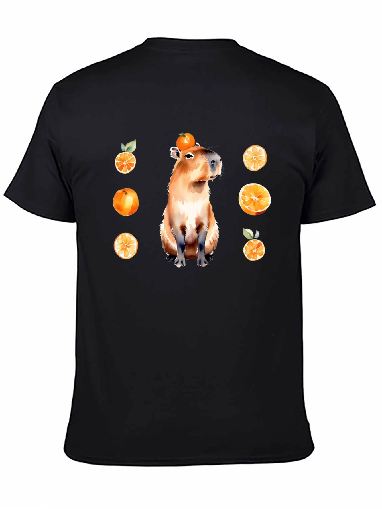 Capybara Orange T-Shirt - Unique Graphic Tee