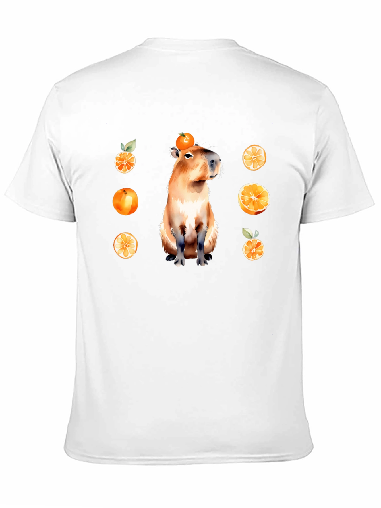 Capybara Orange T-Shirt - Unique Graphic Tee