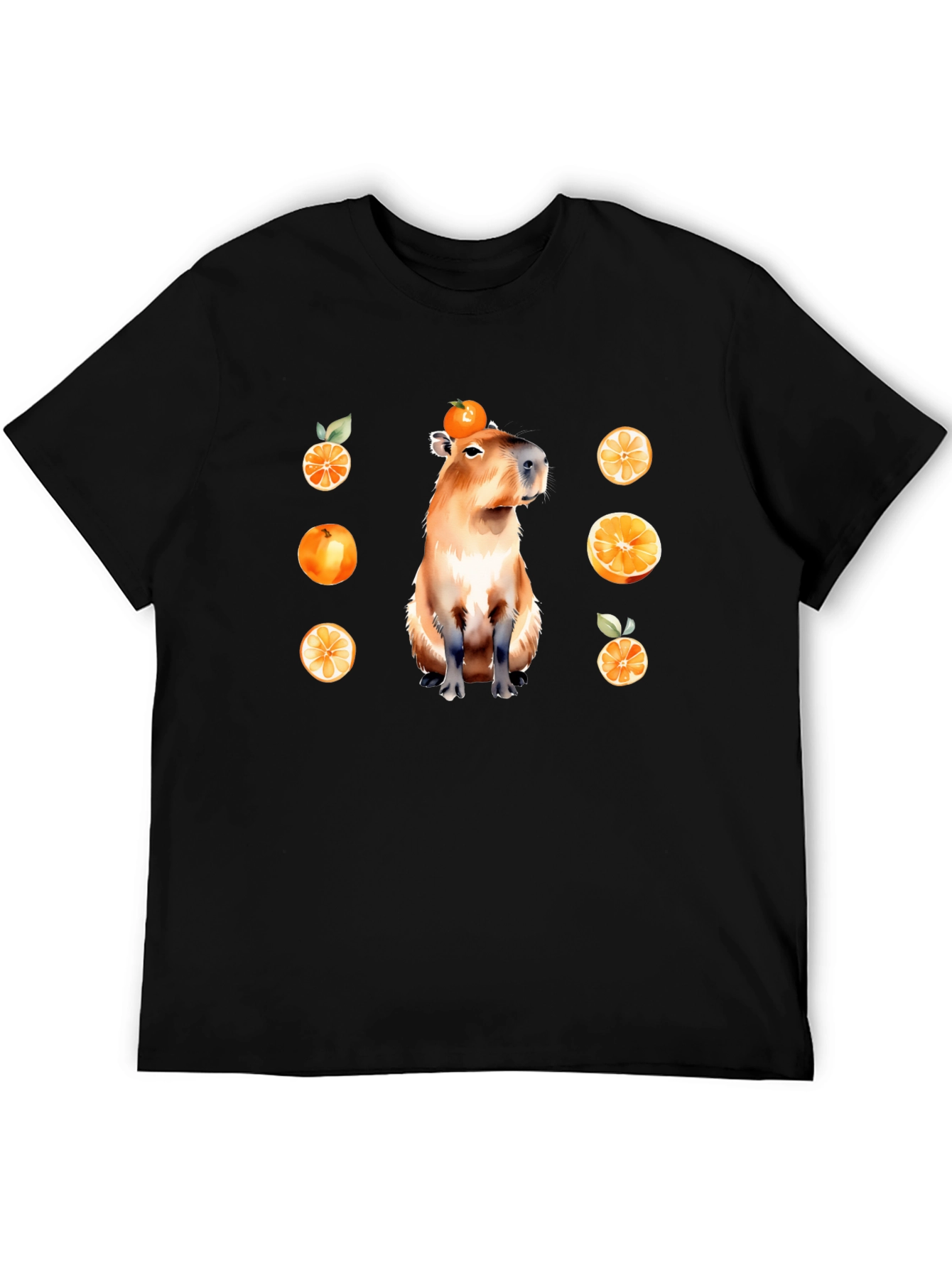 Capybara Orange T-Shirt - Unique Graphic Tee