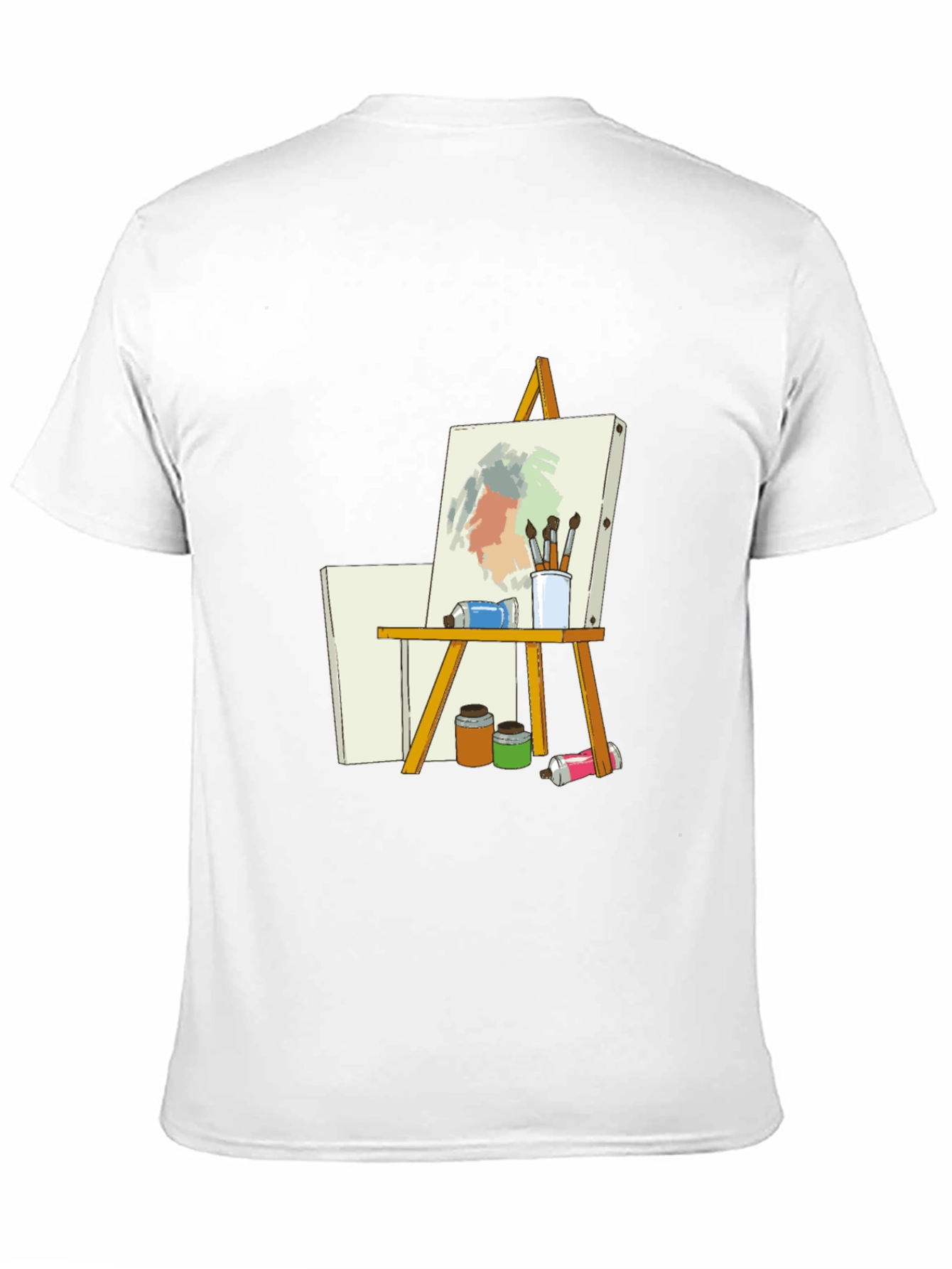 Artist Easel Graphic Tee - Black Cotton Blend
