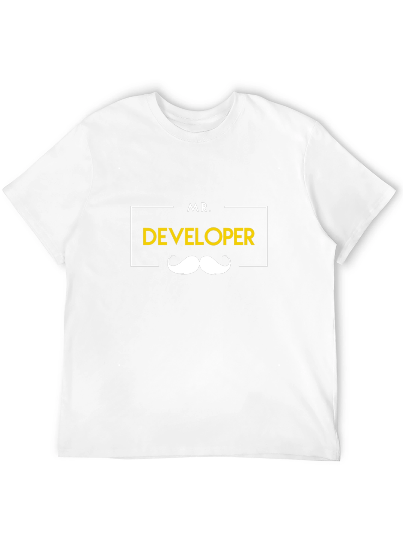 Mr. Developer Graphic Tee - Black Cotton T-Shirt