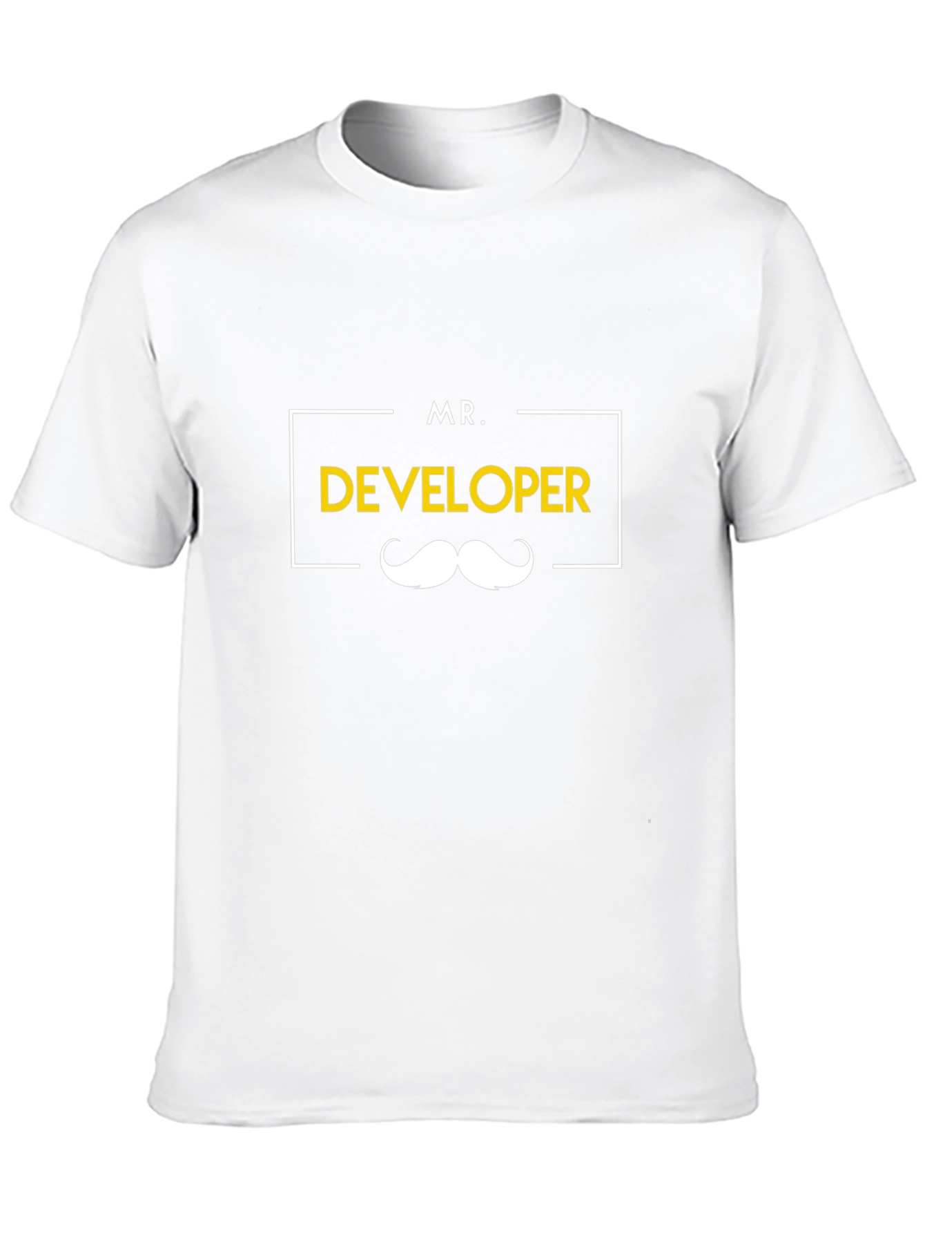 Mr. Developer Graphic Tee - Black Cotton T-Shirt