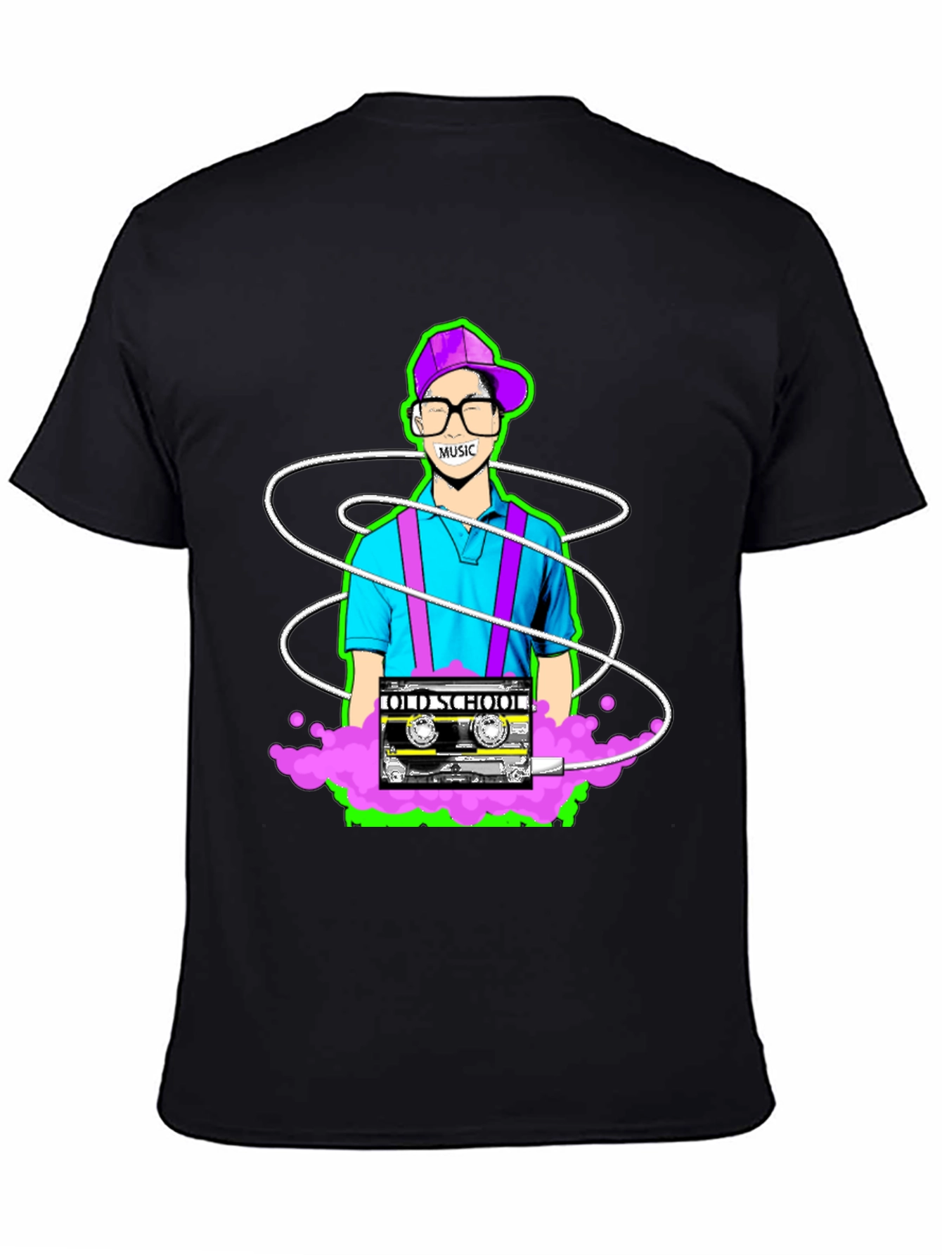 Old School Music Graphic Tee - Retro Style