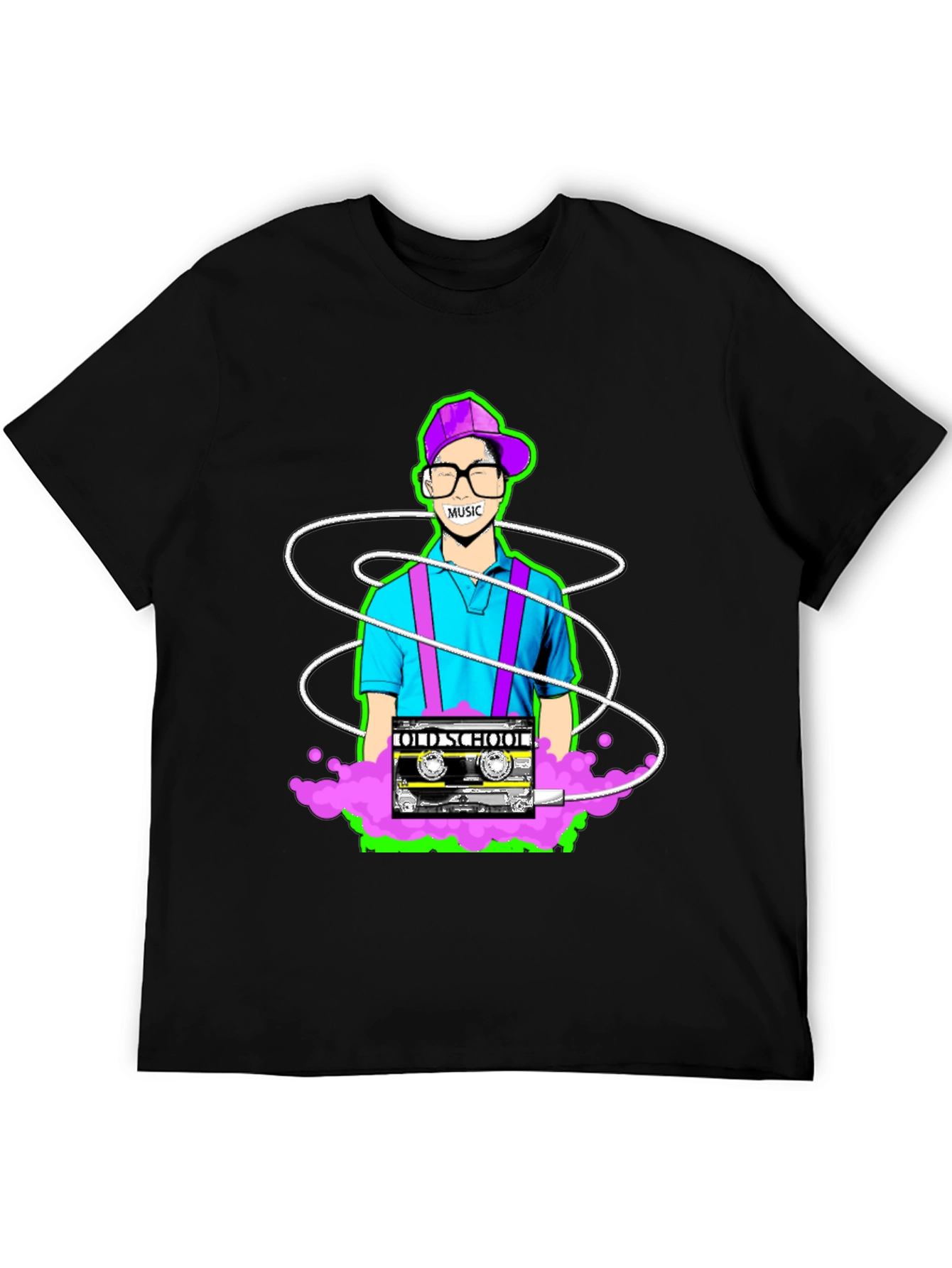 Old School Music Graphic Tee - Retro Style
