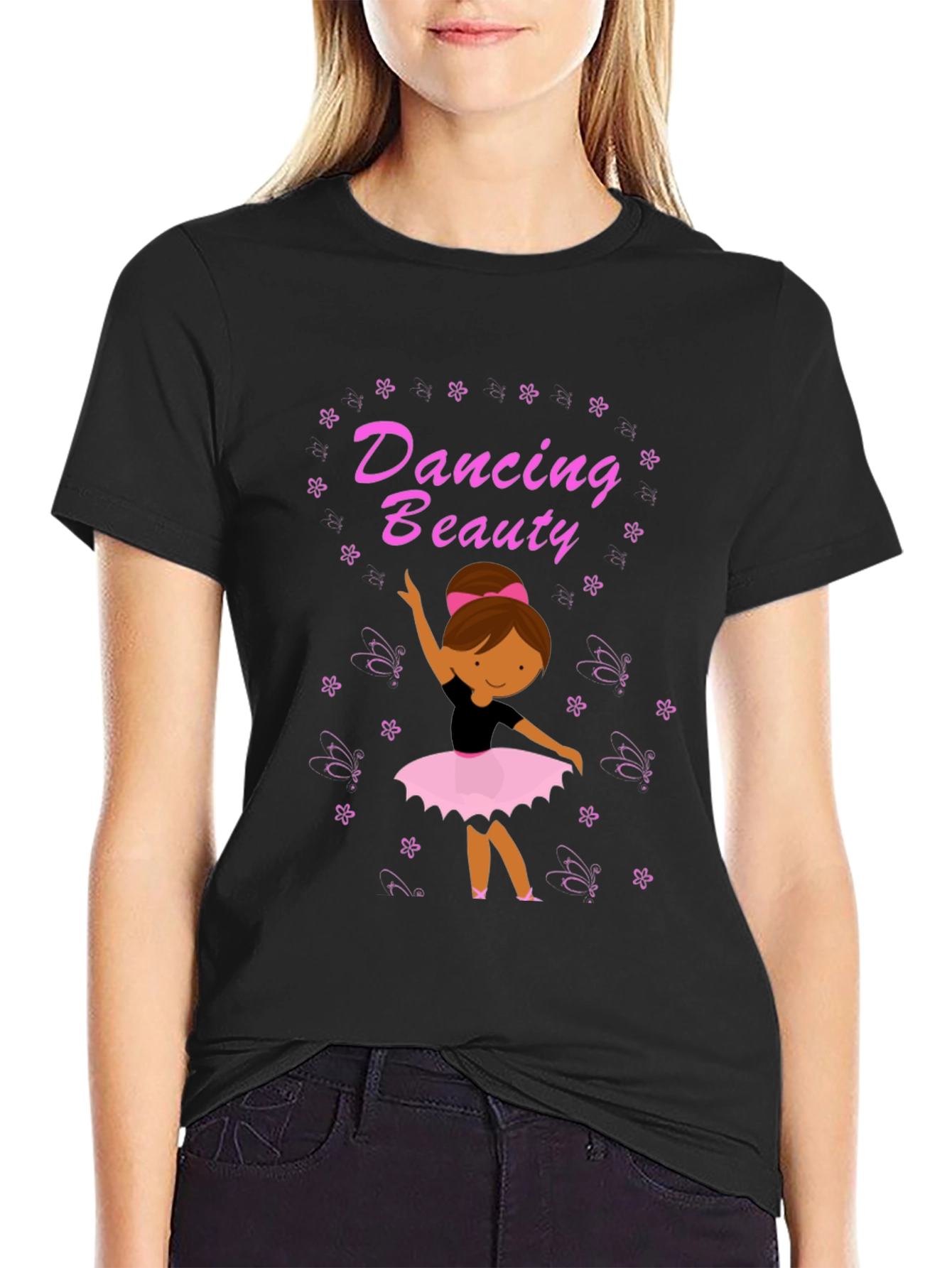 Dancing Beauty Black T-Shirt