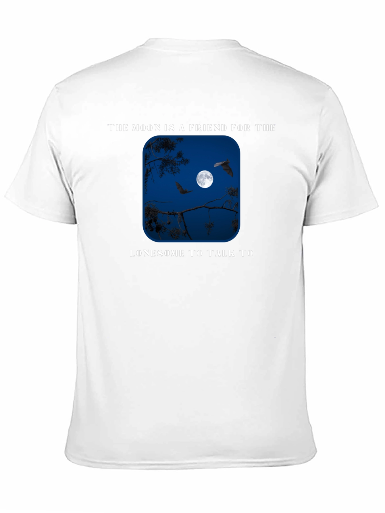 Moon Friend Graphic T-Shirt - Lonesome Night Tee