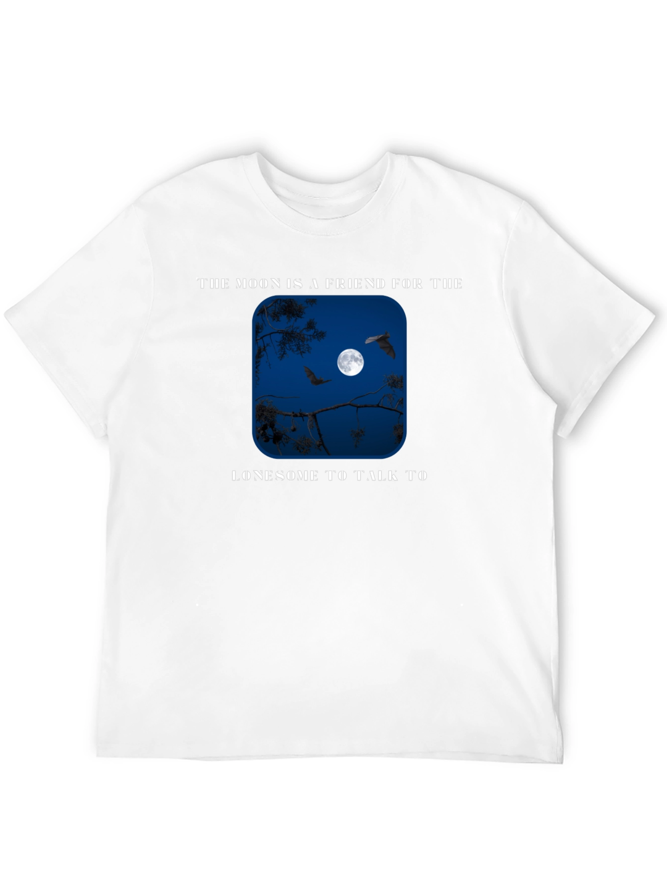 Moon Friend Graphic T-Shirt - Lonesome Night Tee