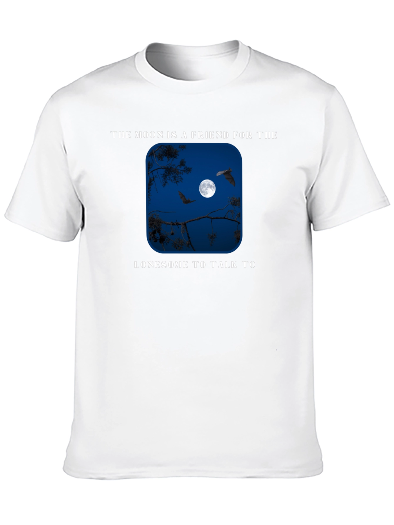 Moon Friend Graphic T-Shirt - Lonesome Night Tee