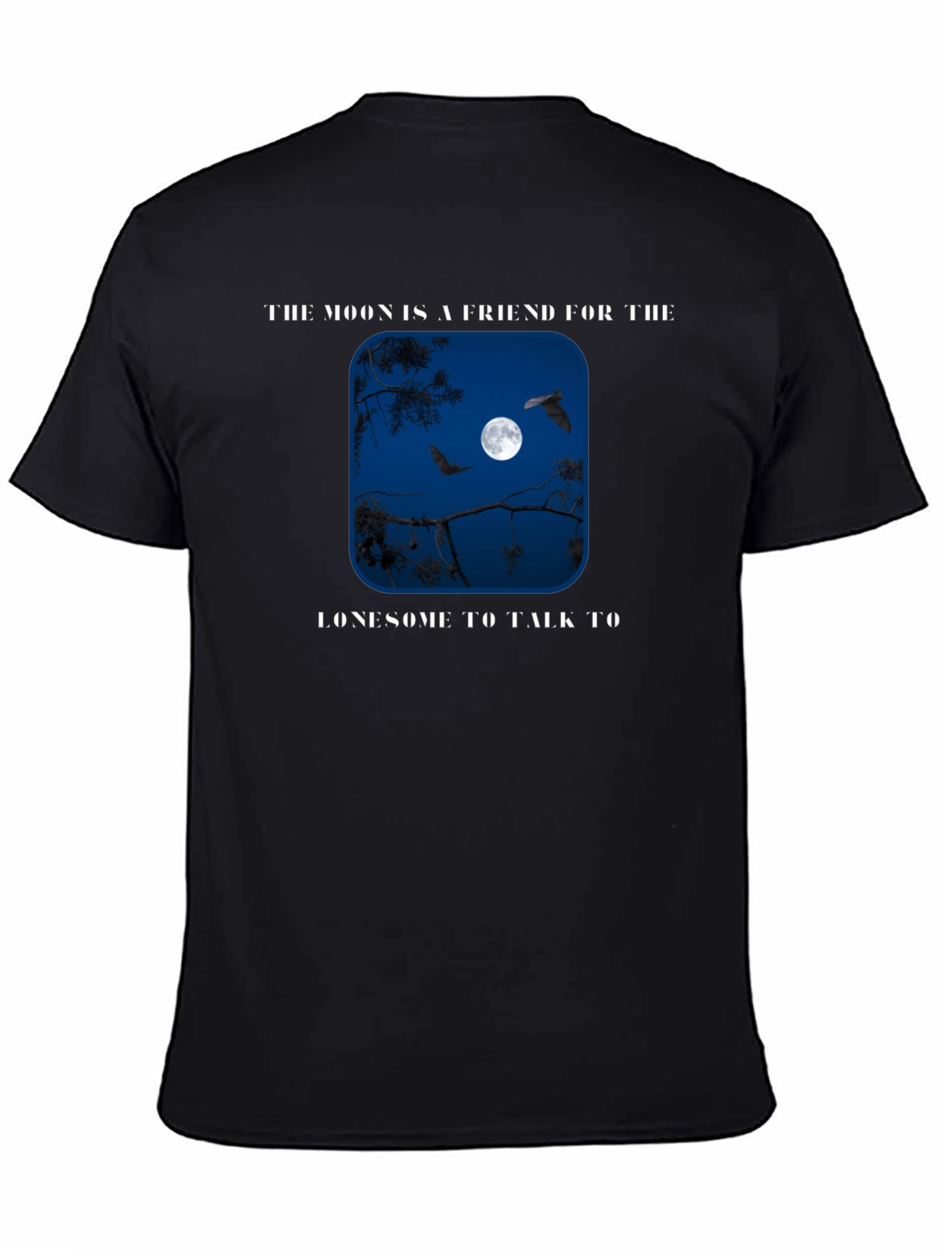 Moon Friend Graphic T-Shirt - Lonesome Night Tee