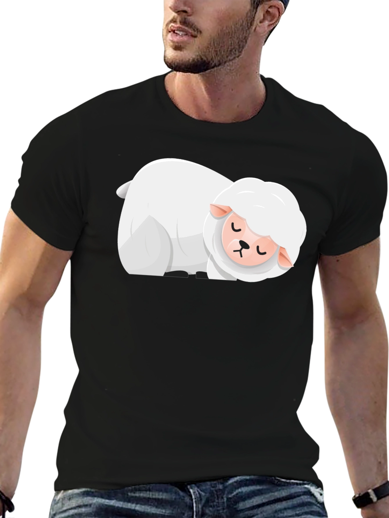Sleepy Sheep T-Shirt - Soft Cotton Blend