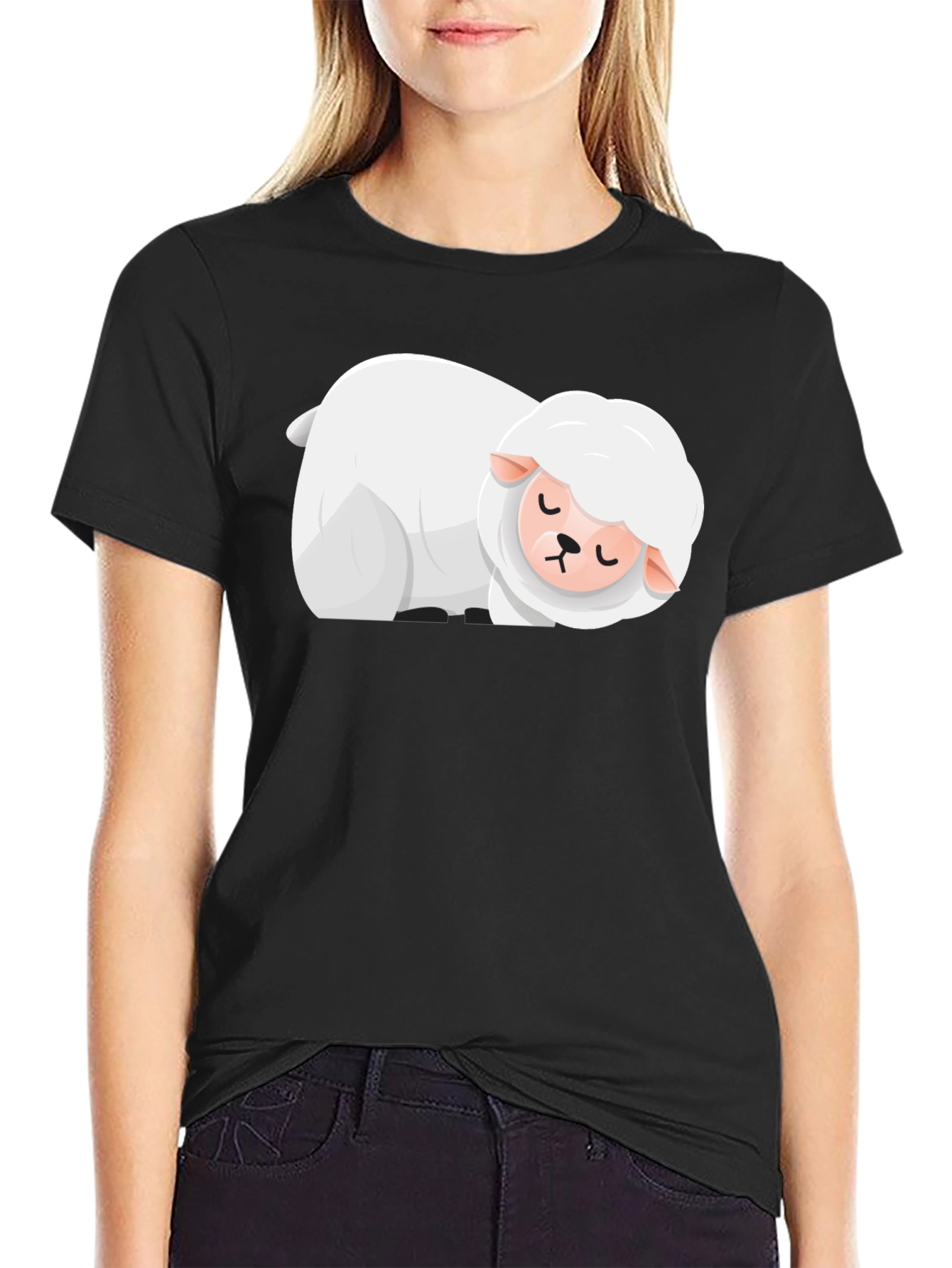 Sleepy Sheep T-Shirt - Soft Cotton Blend