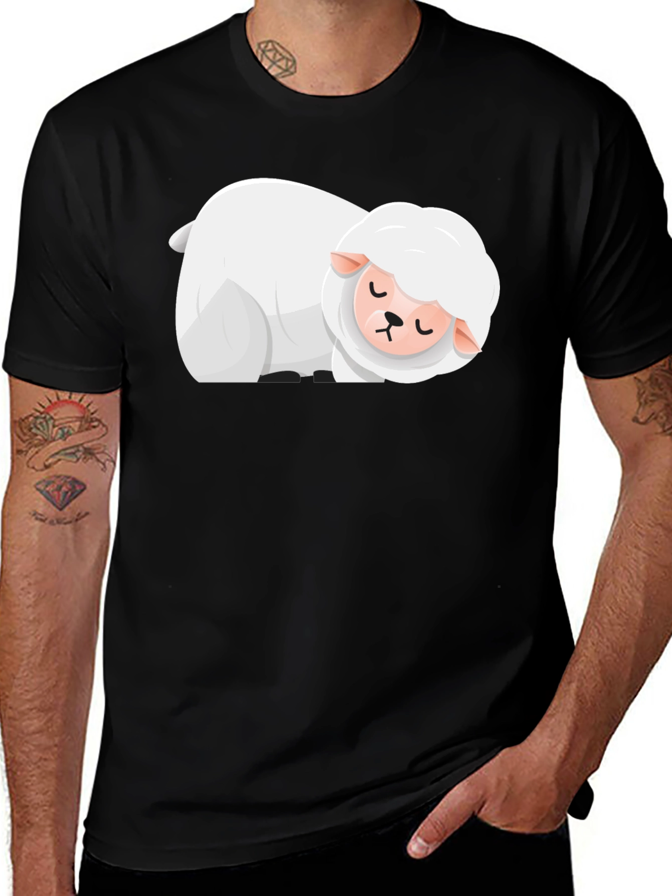 Sleepy Sheep T-Shirt - Soft Cotton Blend