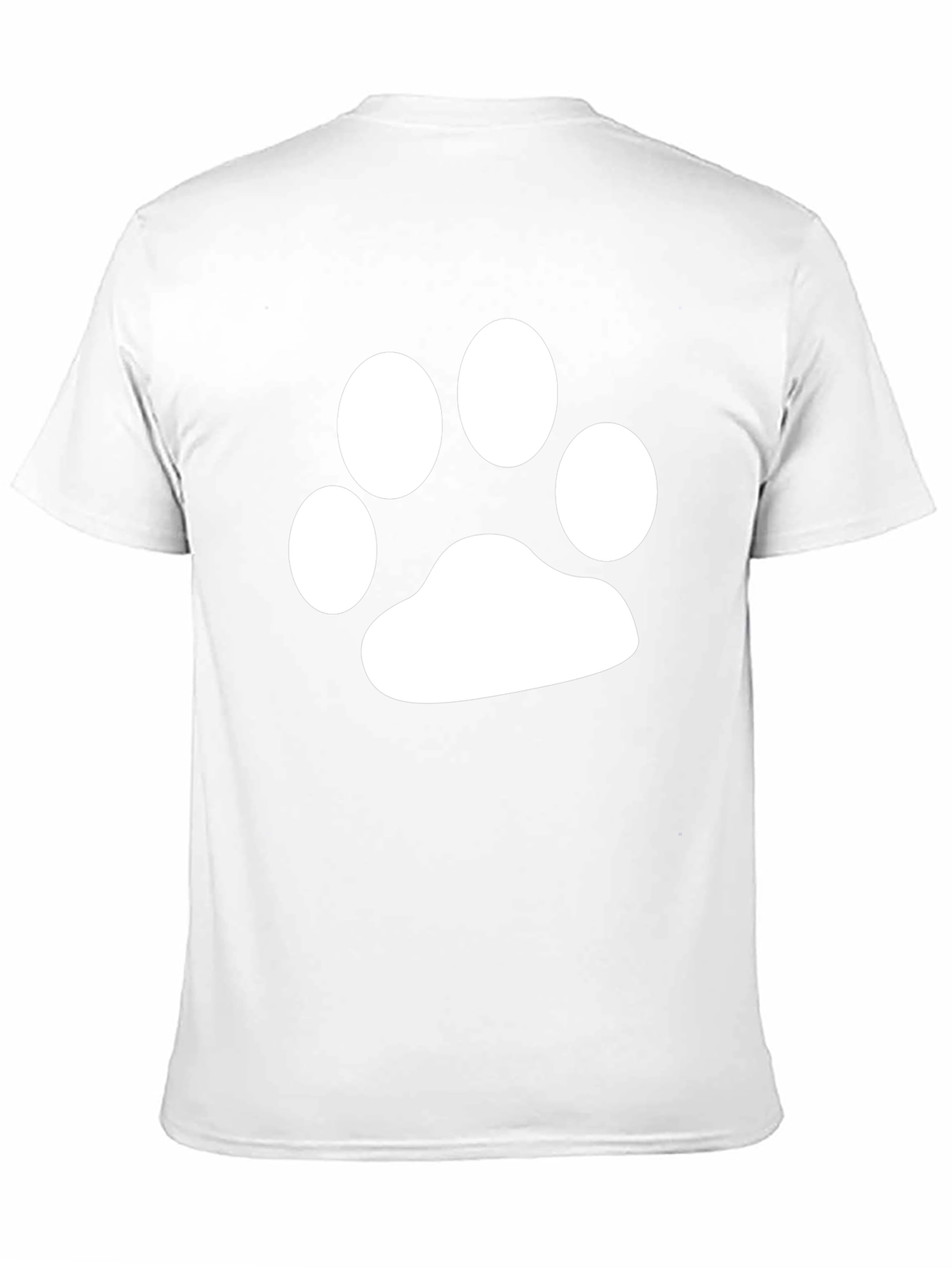 Paw Print Graphic T-Shirt - Casual Comfort