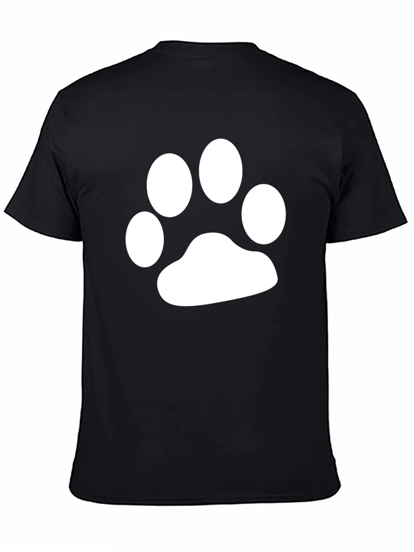 Paw Print Graphic T-Shirt - Casual Comfort