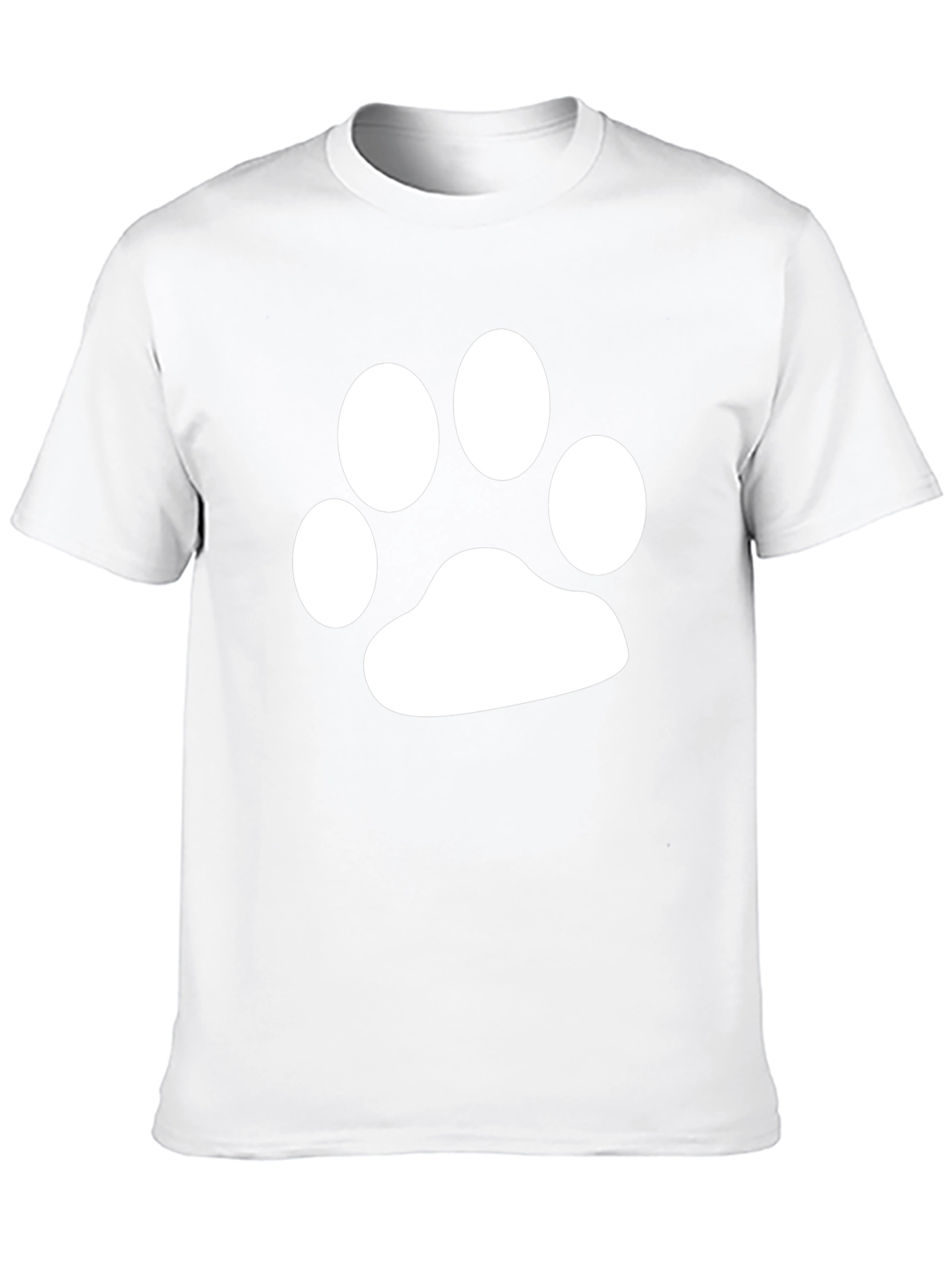 Paw Print Graphic T-Shirt - Casual Comfort
