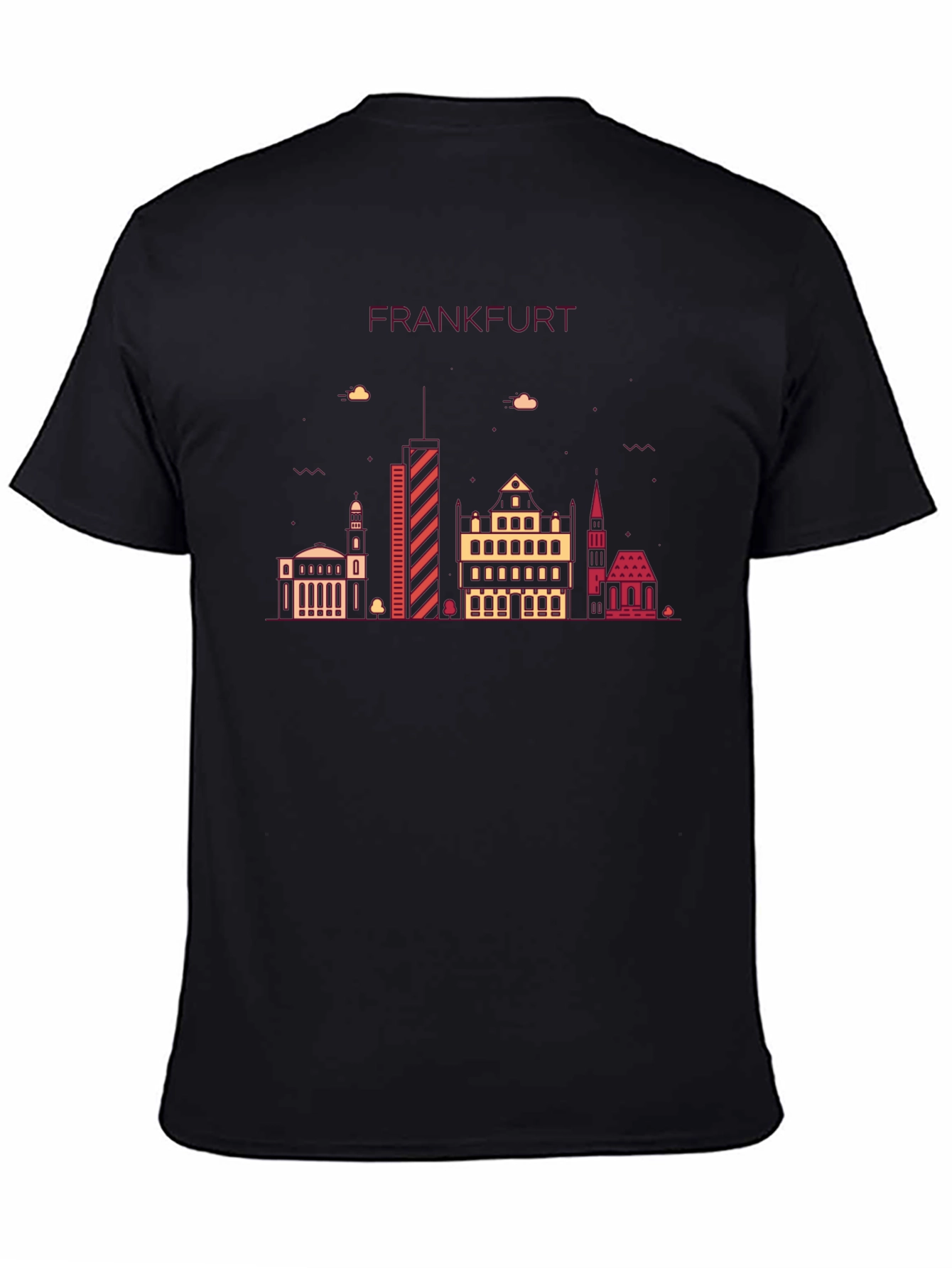 Frankfurt Skyline Graphic Tee - Stylish Cityscape T-Shirt