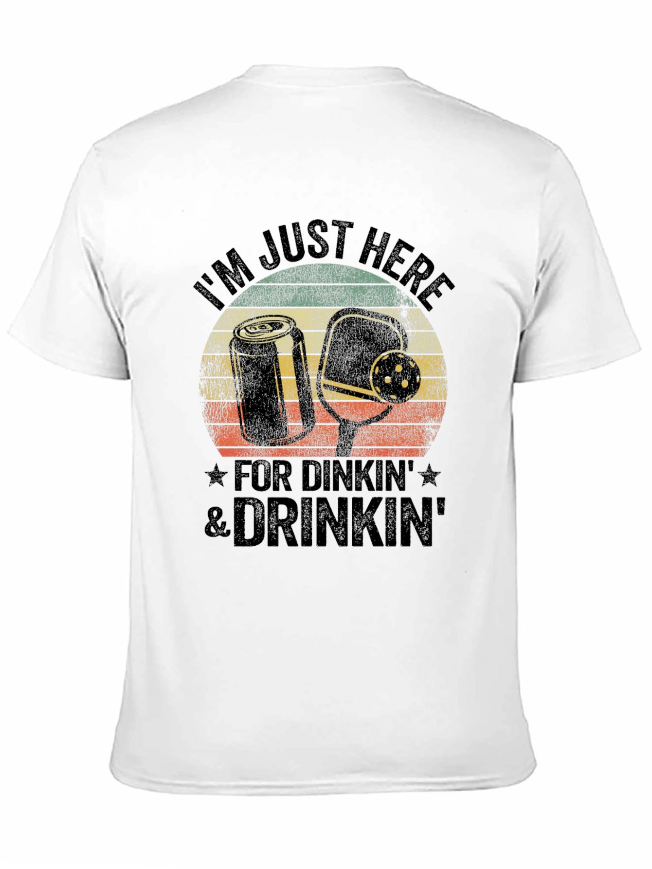 Pickleball Dinkin & Drinkin Graphic Tee