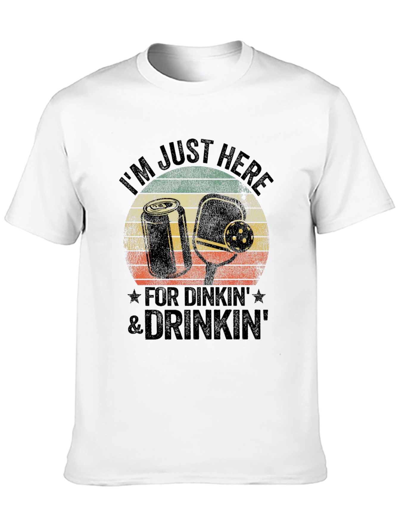 Pickleball Dinkin & Drinkin Graphic Tee