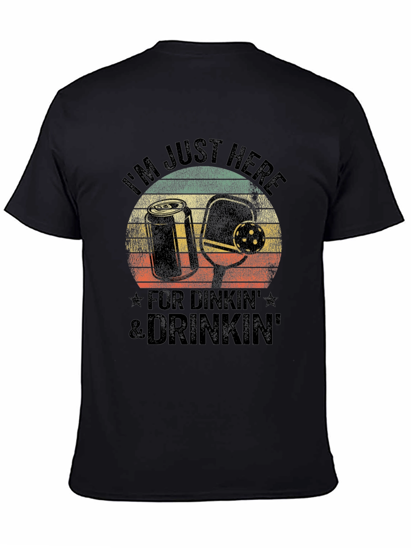 Pickleball Dinkin & Drinkin Graphic Tee