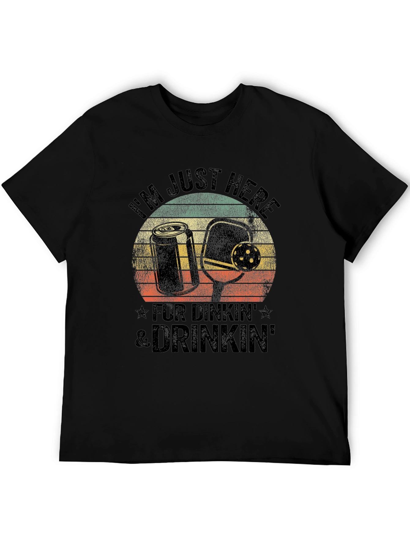 Pickleball Dinkin & Drinkin Graphic Tee