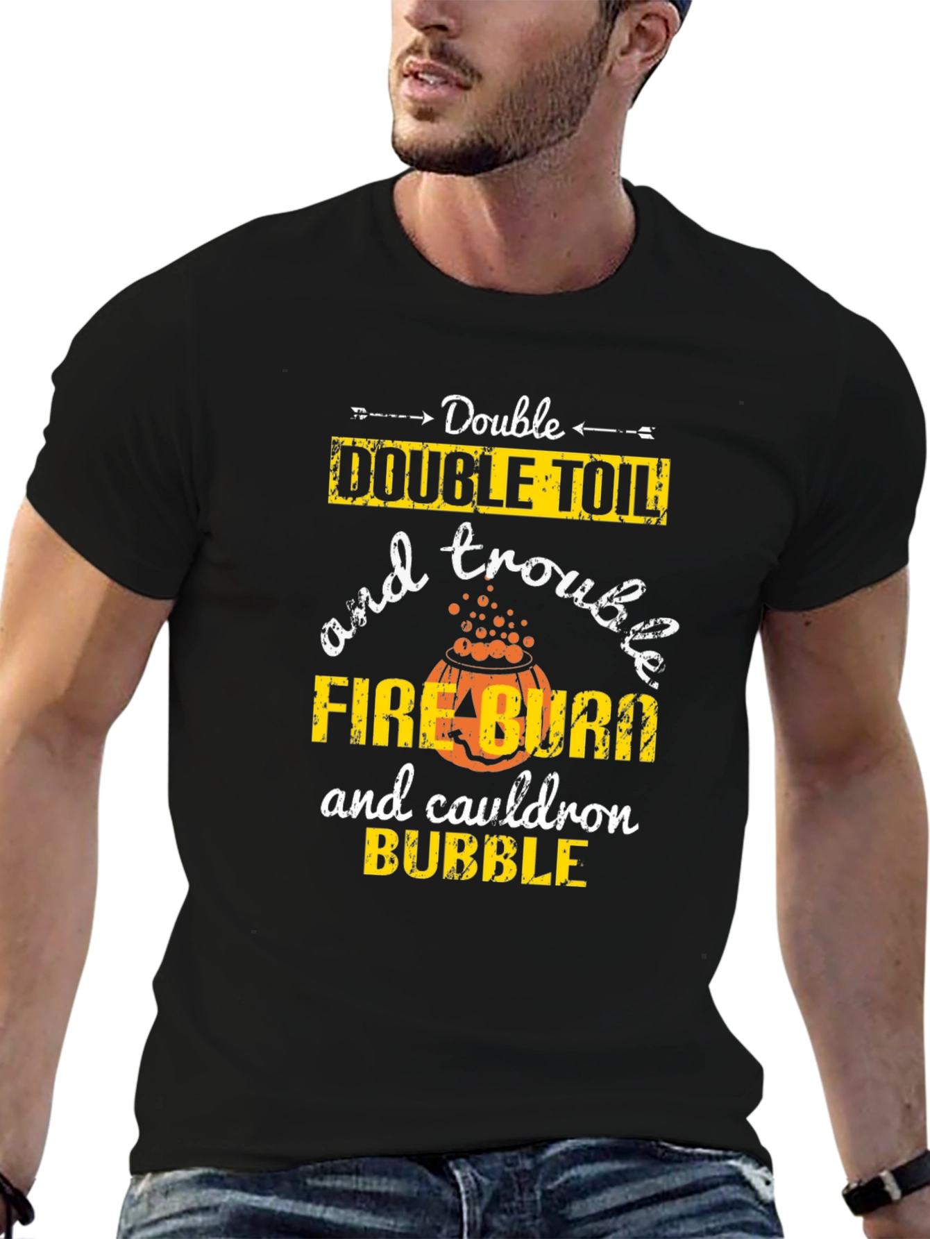 Double Toil & Trouble Halloween T-Shirt