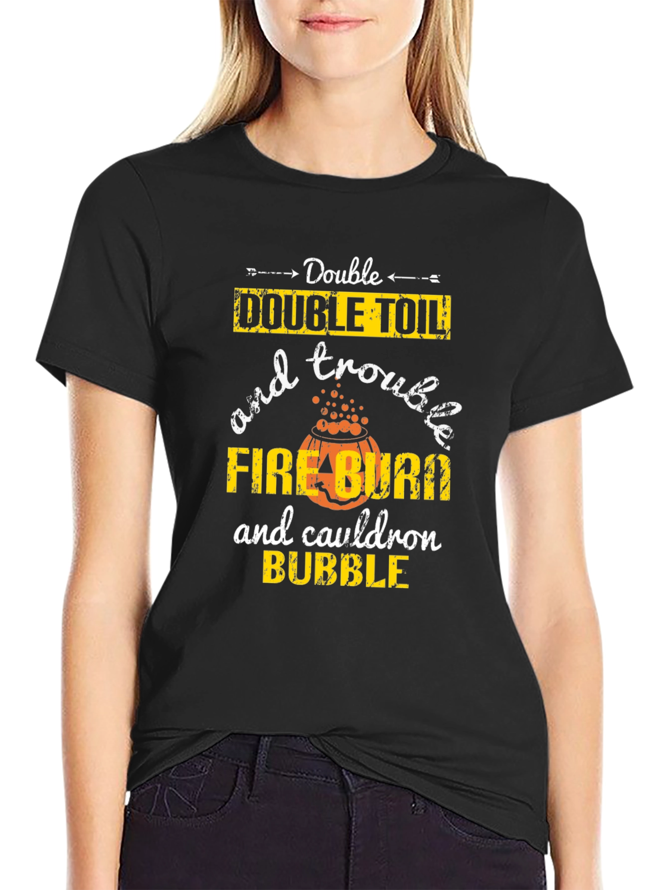 Double Toil & Trouble Halloween T-Shirt