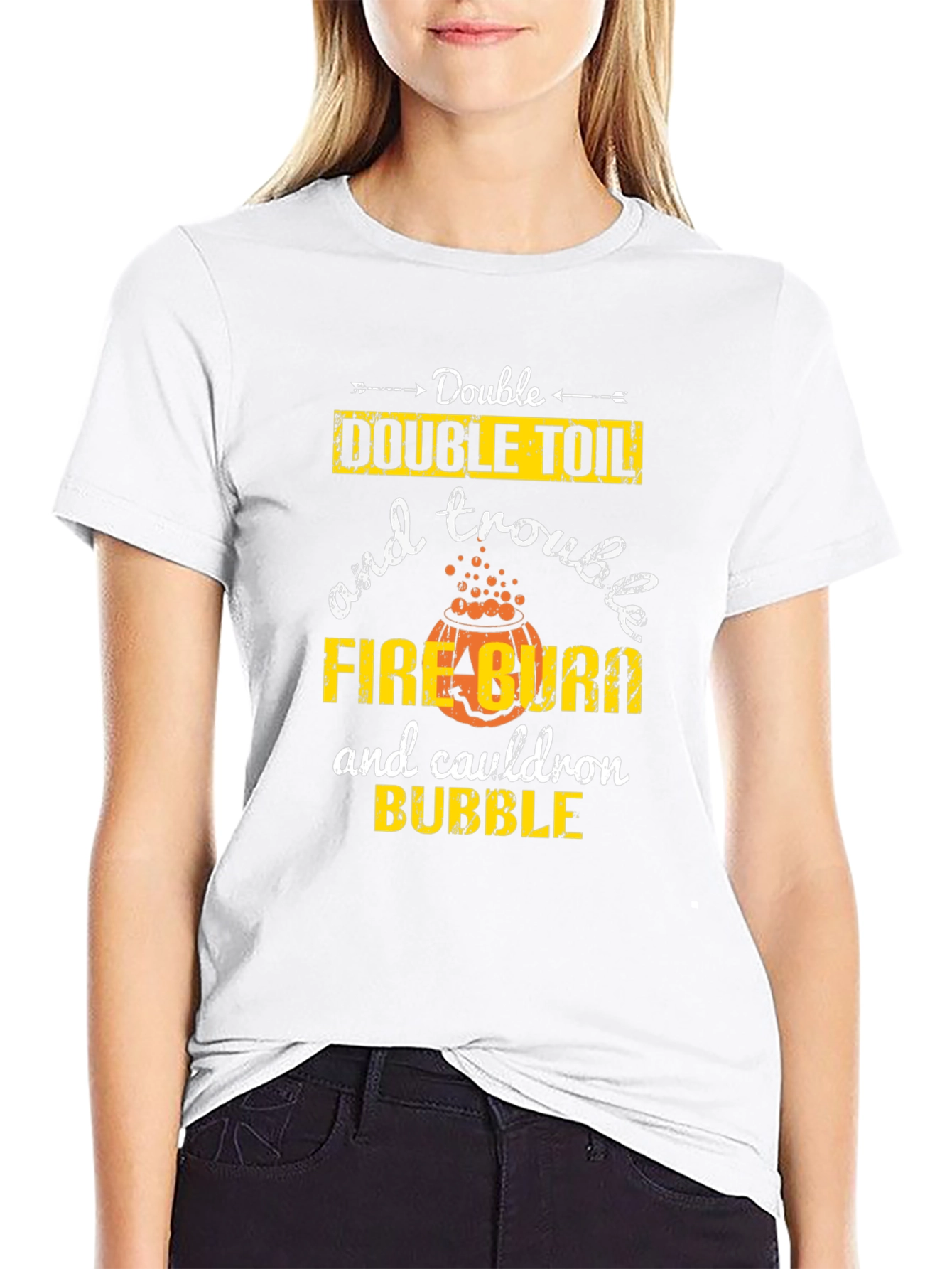 Double Toil & Trouble Halloween T-Shirt