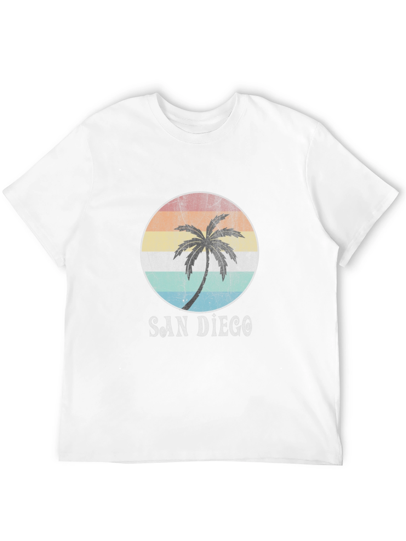 San Diego Palm Tee - Retro Graphic T-Shirt