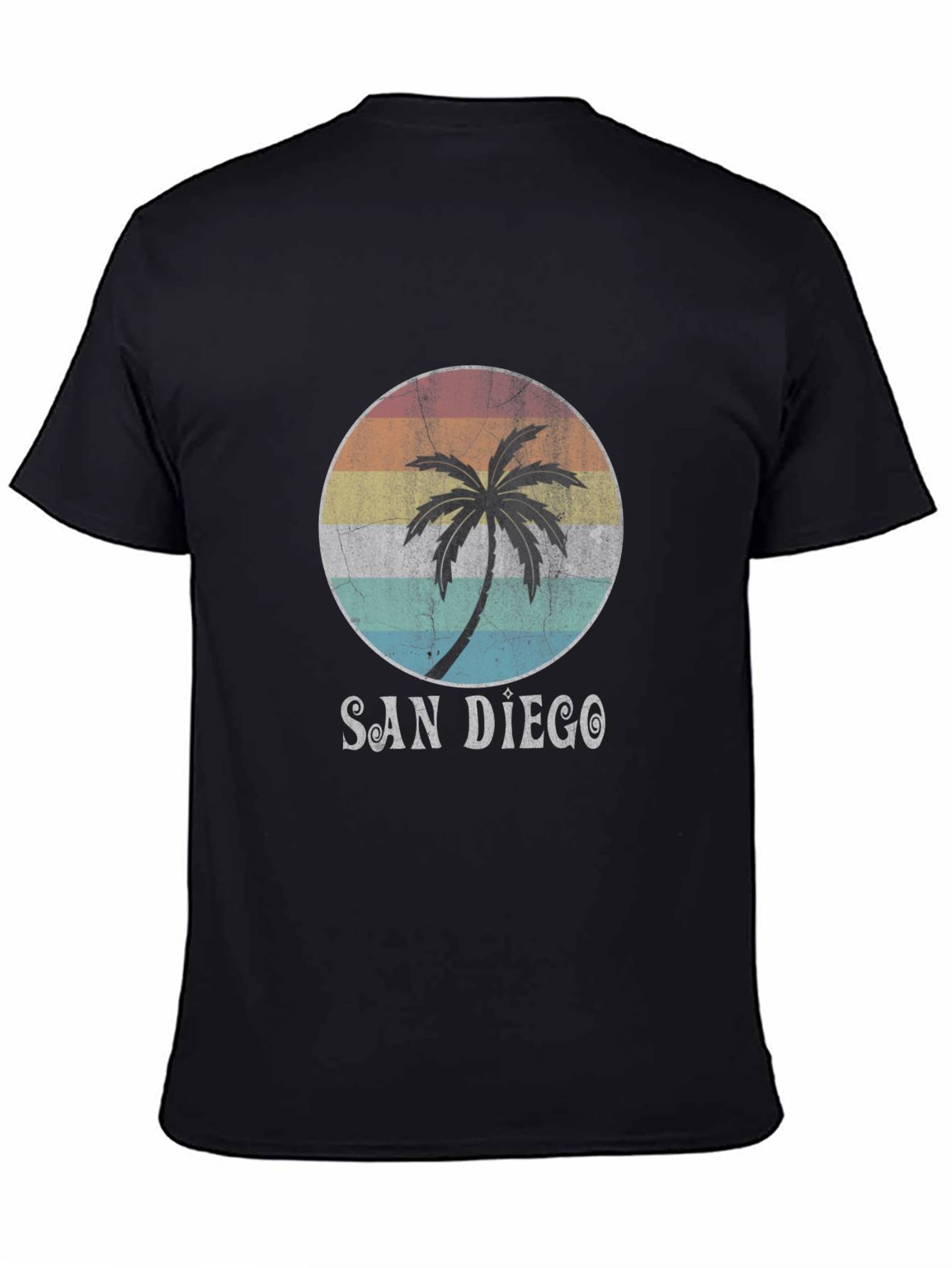 San Diego Palm Tee - Retro Graphic T-Shirt