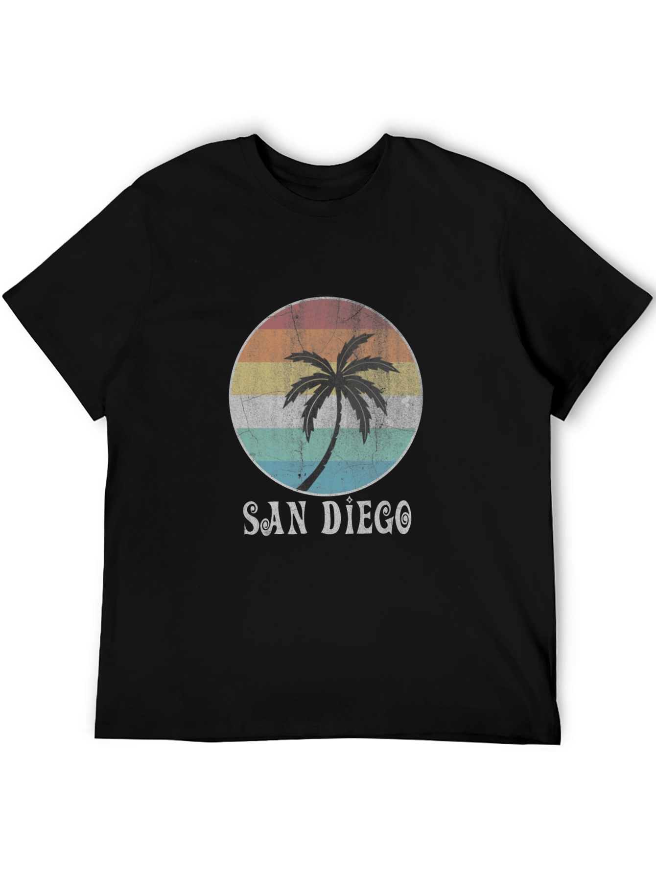 San Diego Palm Tee - Retro Graphic T-Shirt