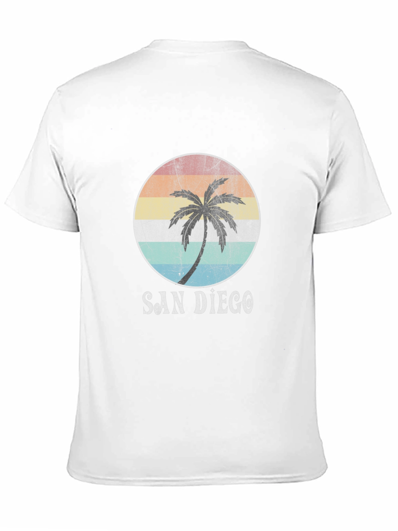 San Diego Palm Tee - Retro Graphic T-Shirt
