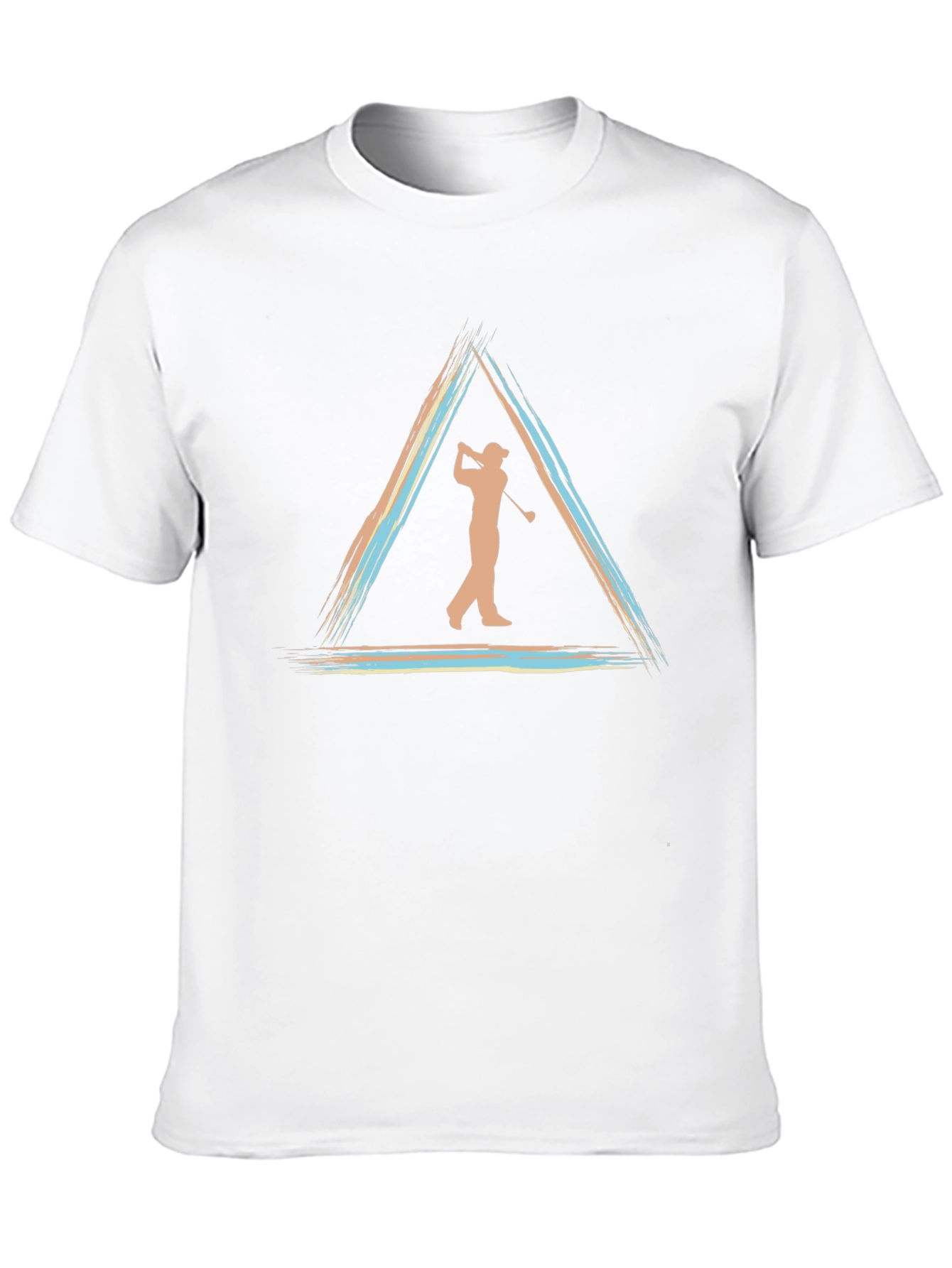 Golf Silhouette Tee - Triangle Design