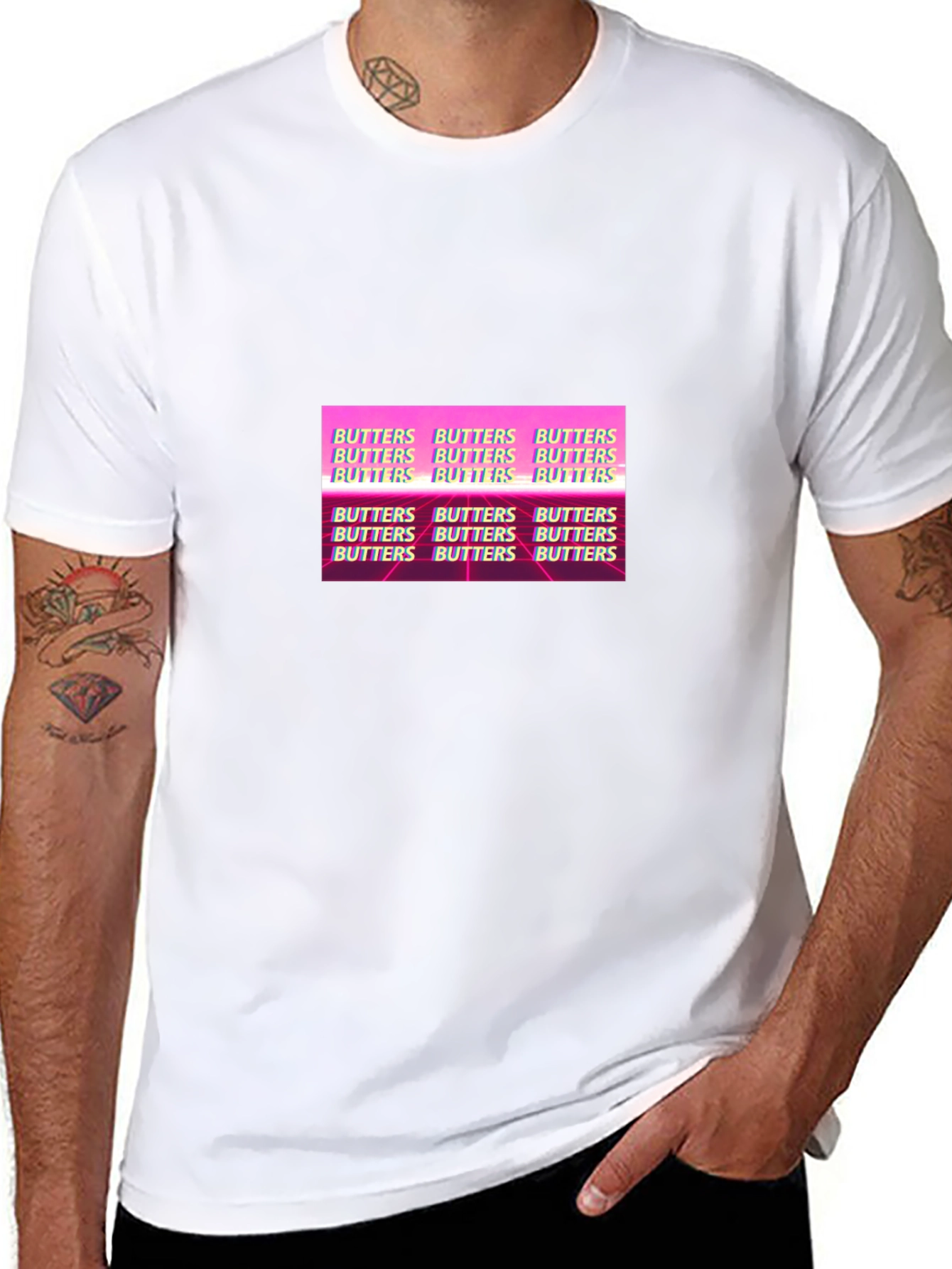 Butters Graphic Print T-Shirt - Black