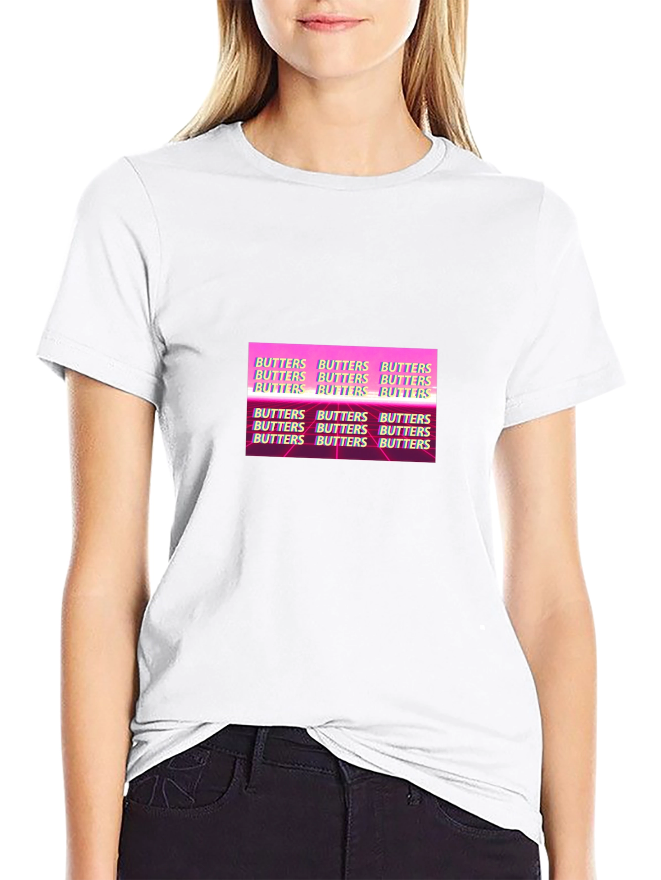Butters Graphic Print T-Shirt - Black