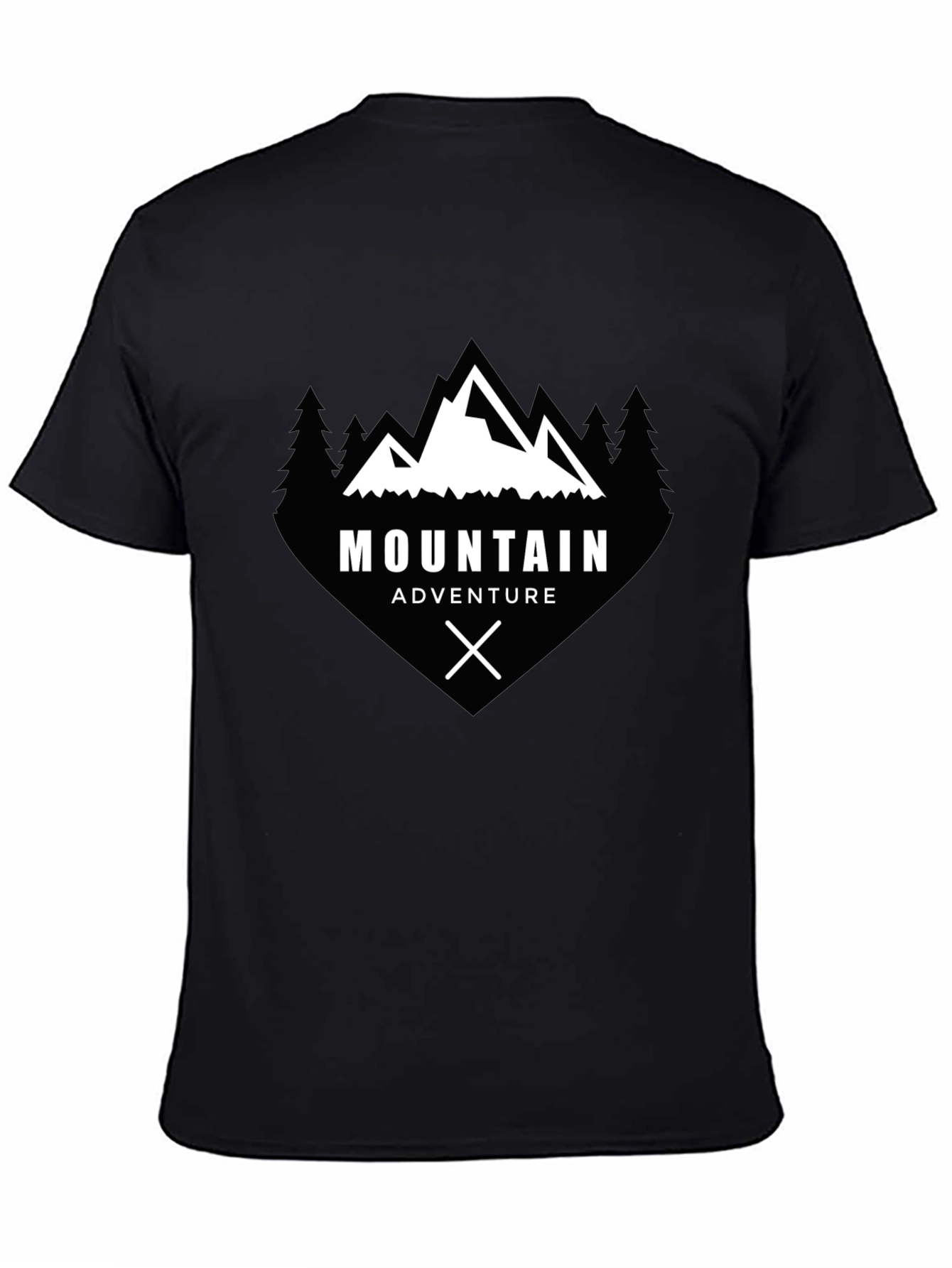 Mountain Adventure Graphic Tee - Black