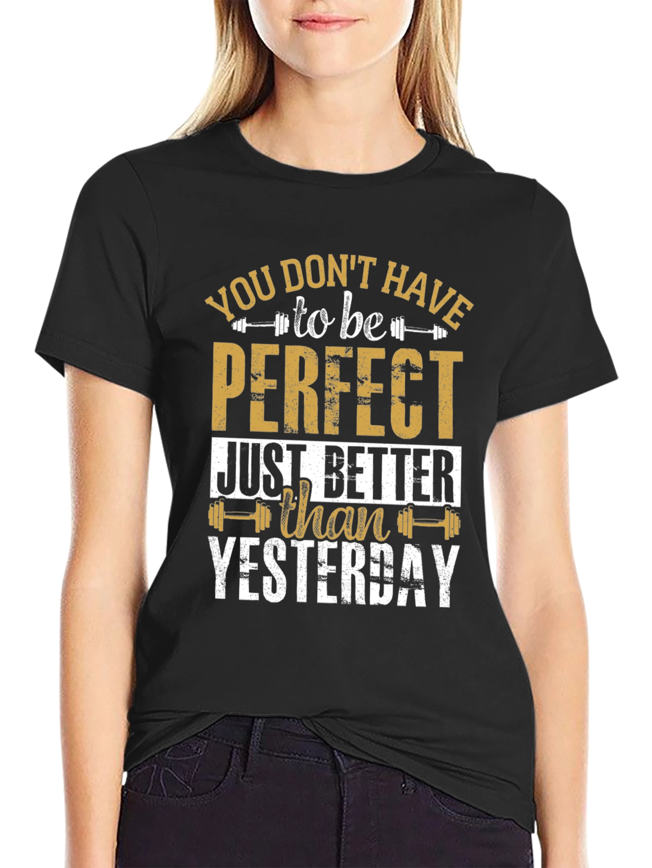 Inspirational Gym T-Shirt: Better Than Yesterday