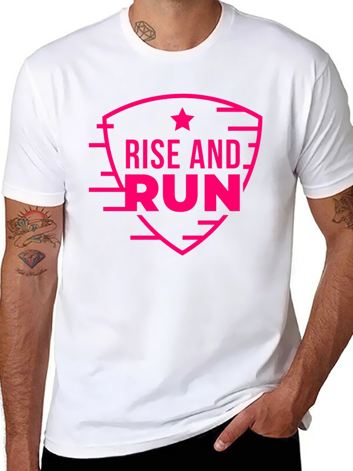 Rise and Run Graphic Tee - Black