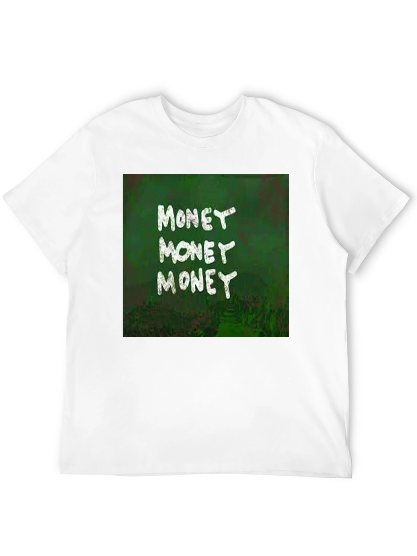 Money Graphic Print Black T-Shirt