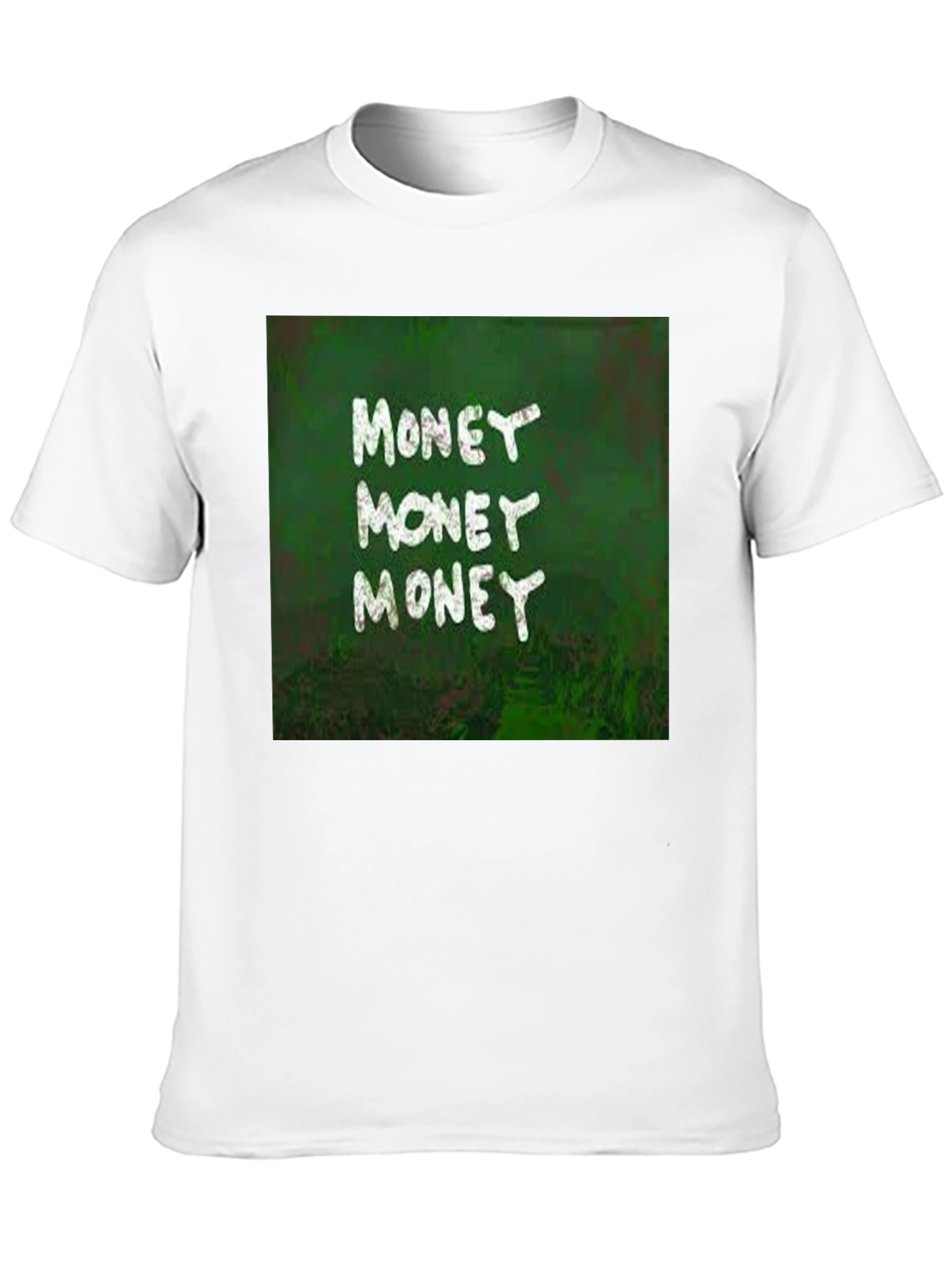 Money Graphic Print Black T-Shirt