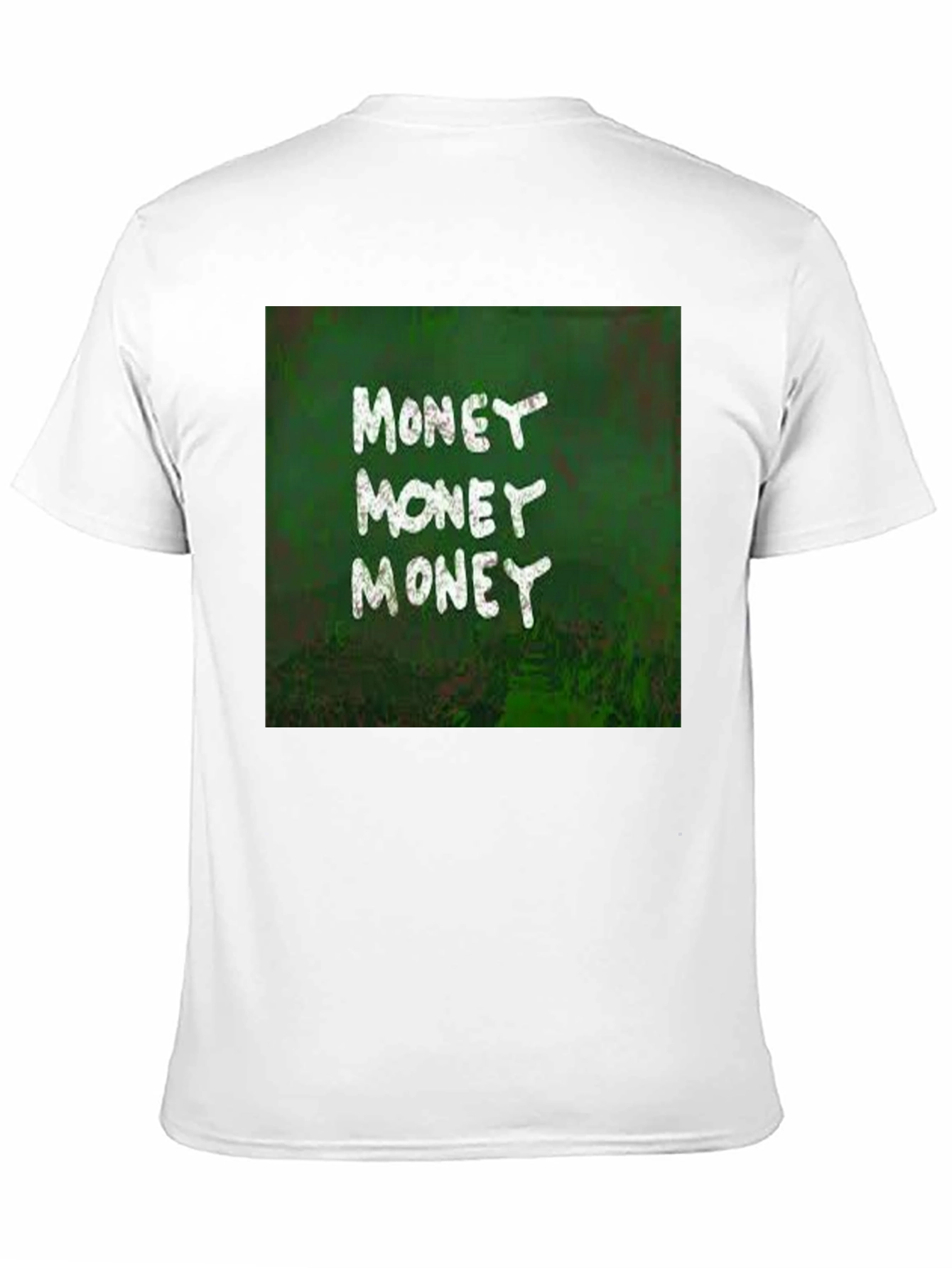 Money Graphic Print Black T-Shirt
