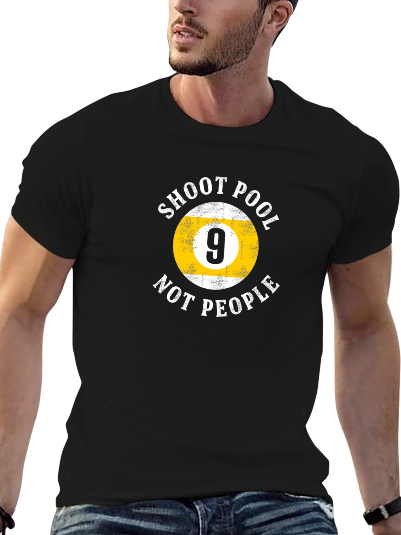 Shoot Pool Not People - Graphic T-Shirt