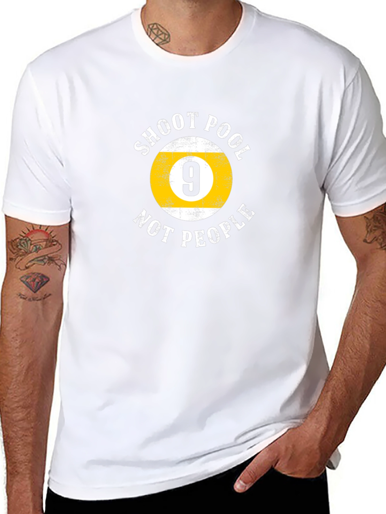 Shoot Pool Not People - Graphic T-Shirt