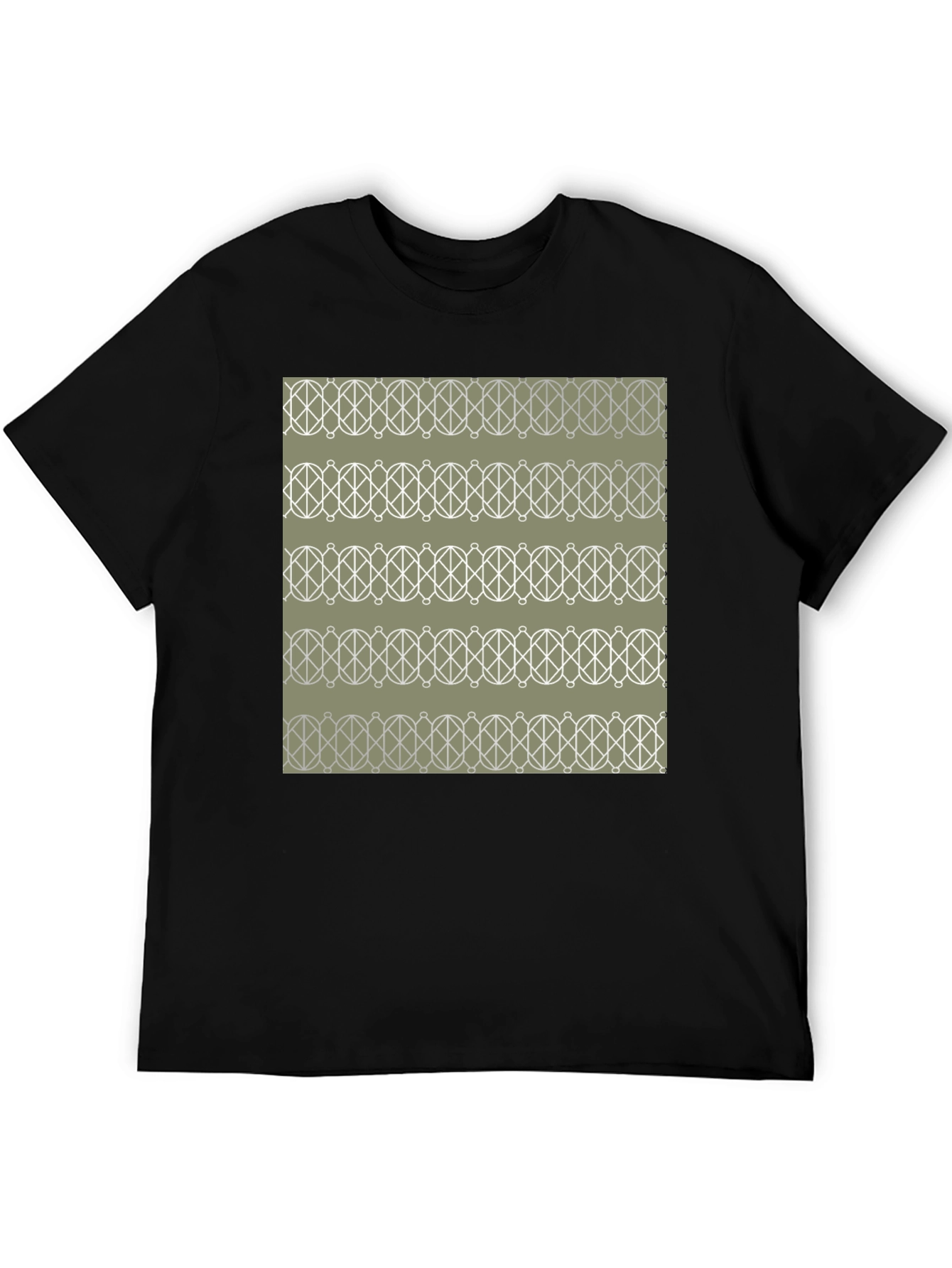 Patterned Graphic T-Shirt