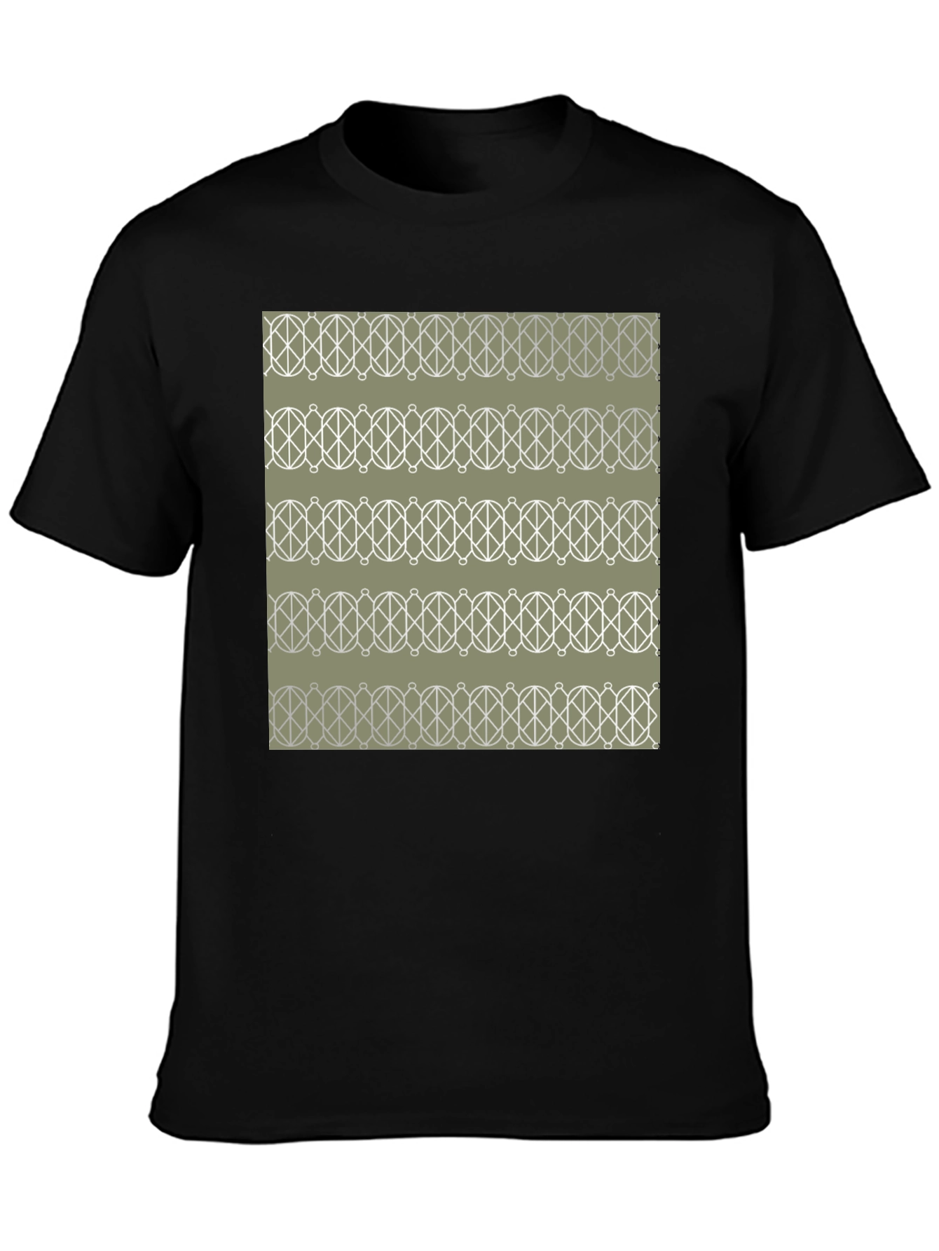 Patterned Graphic T-Shirt